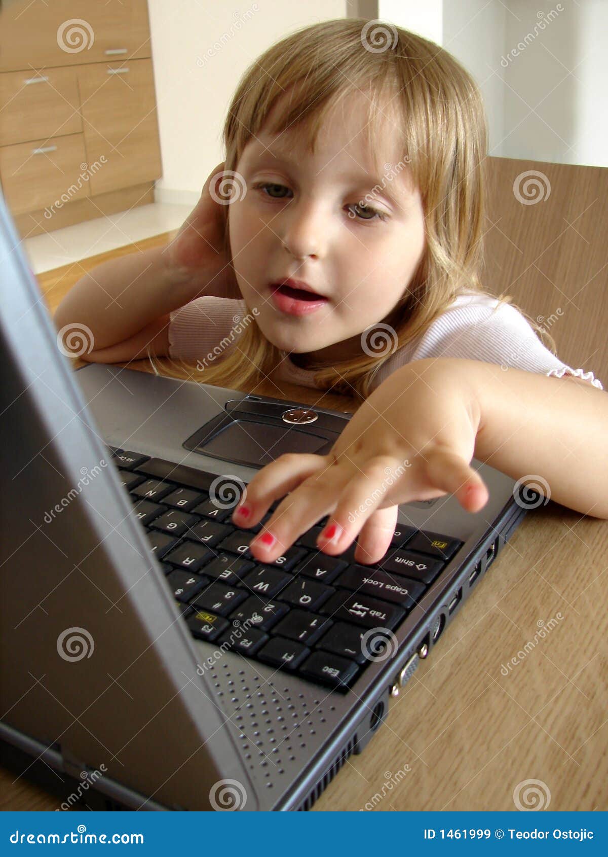 Computer Girl Royalty Free Stock Images - Image: 1461999 Computer Girl Royalt
