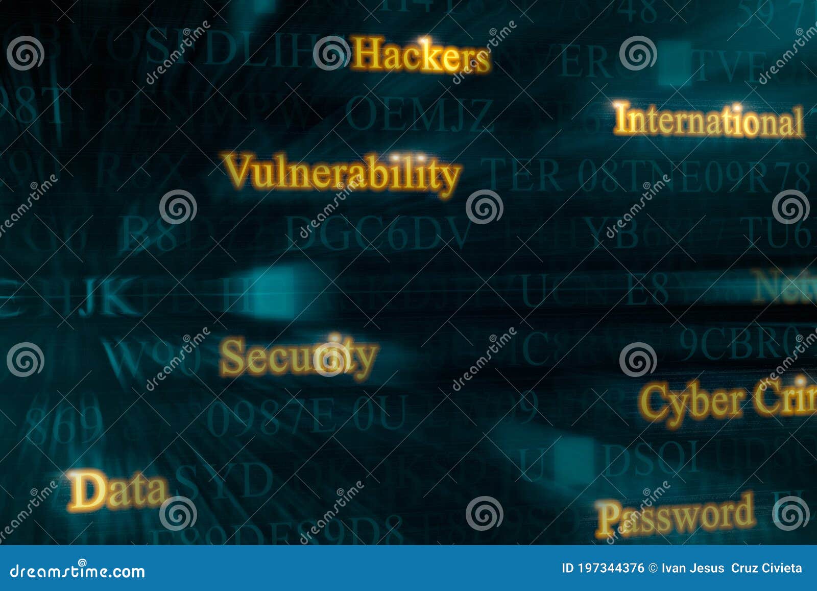 computer hacking concept. network security. computer crimen.