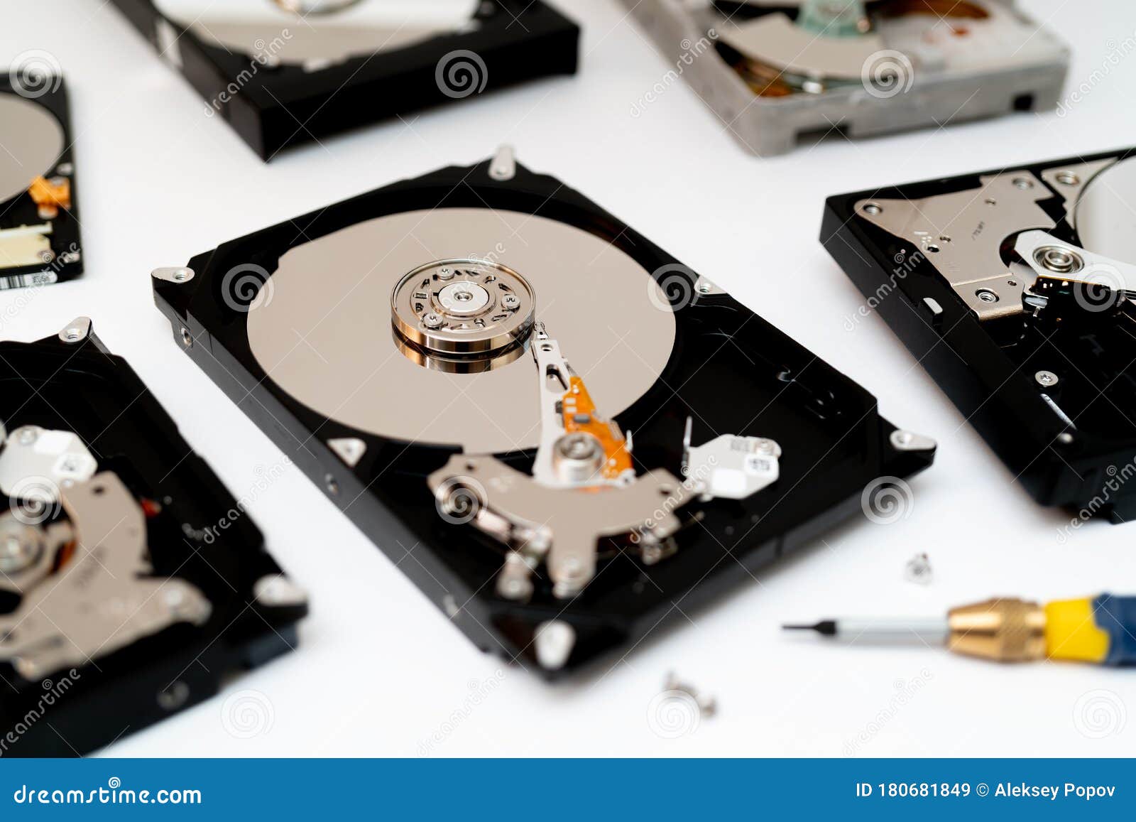 Computer Hard Drive. Repair of Electronic Devices Stock Image Image