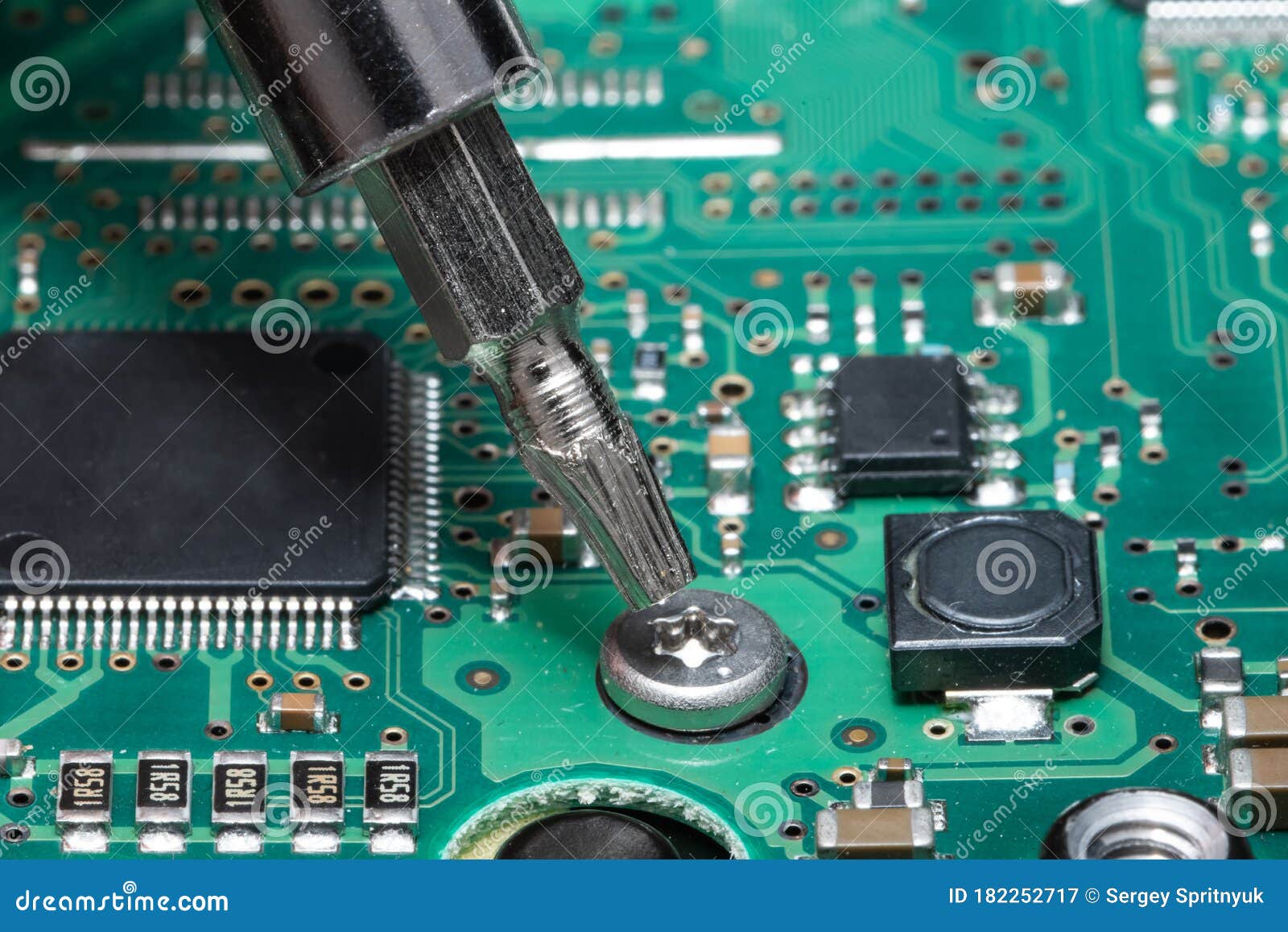 Computer Hard Drive Repair Torx Screwdriver Set for Repair Stock Image