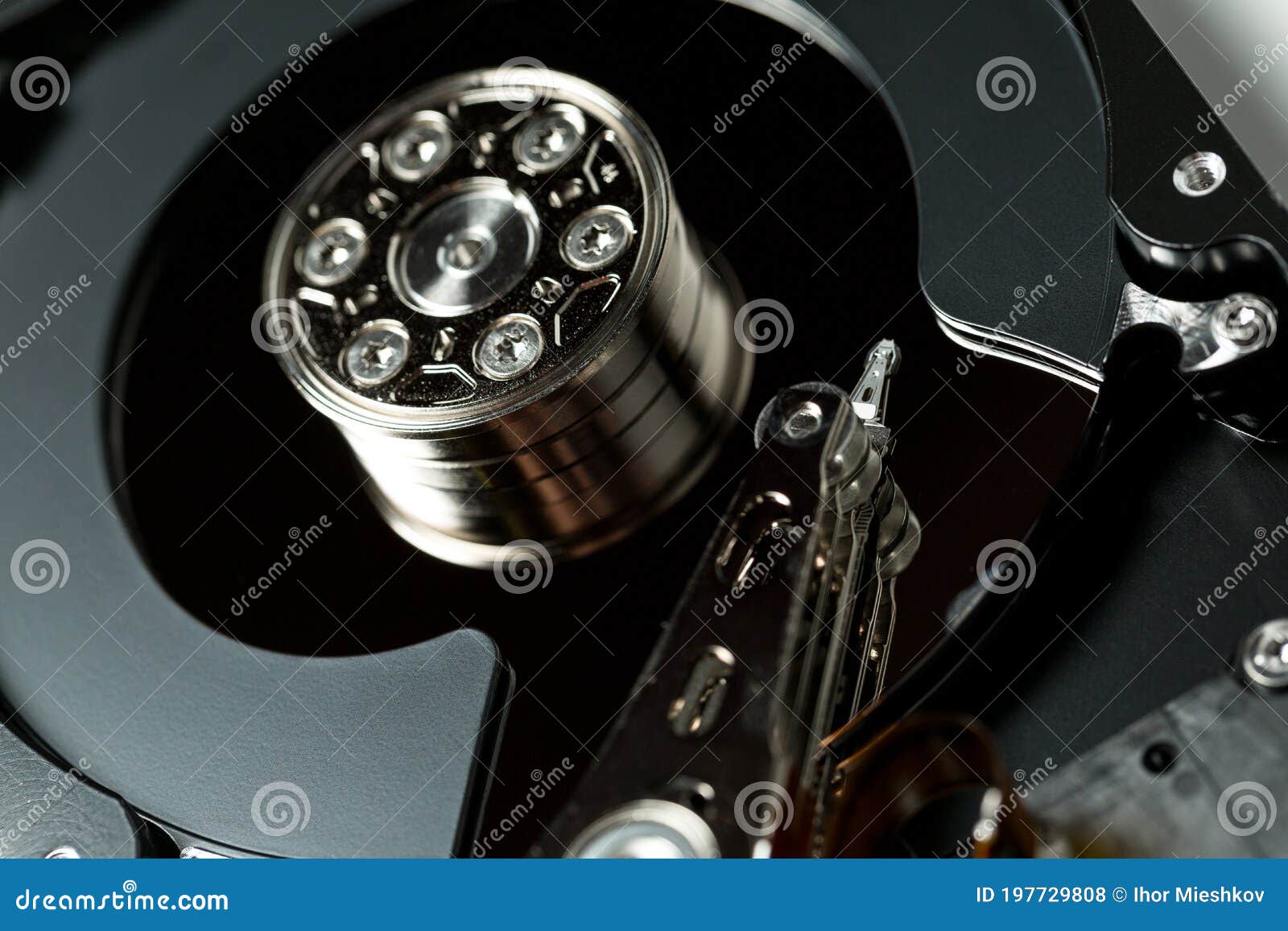 Computer Hard Drive for Storing Large Amounts of Information Stock