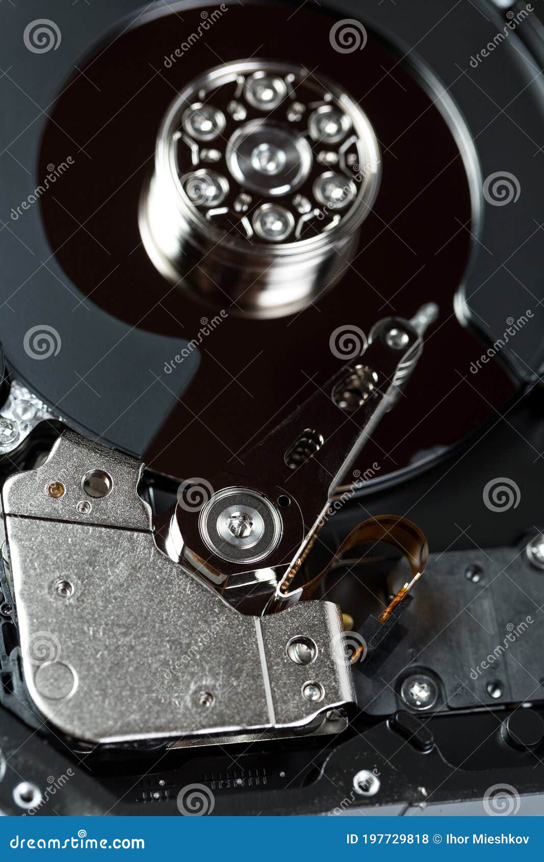Computer Hard Drive for Storing Large Amounts of Information Stock