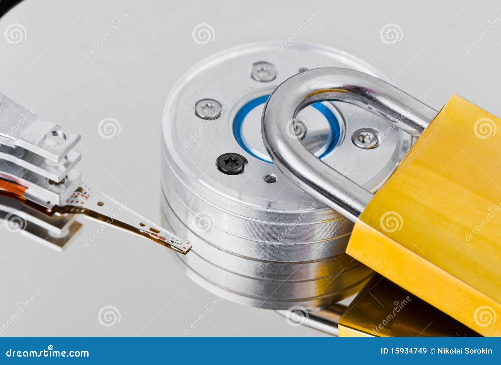 Computer Harddrive and Lock Stock Image Image of hack, backup 15934749