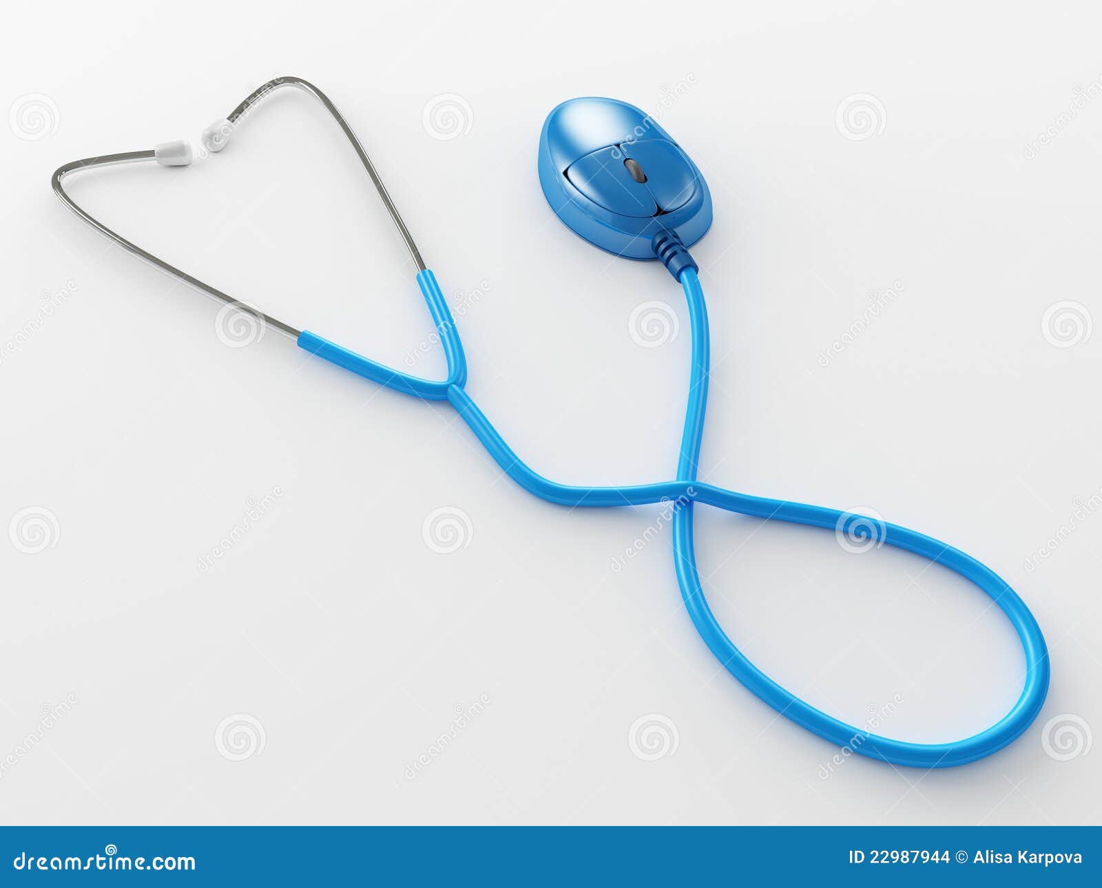 Computer Help. Stethoscope Mouse Lying on White Stock Photo Image of hospital, diagnostic