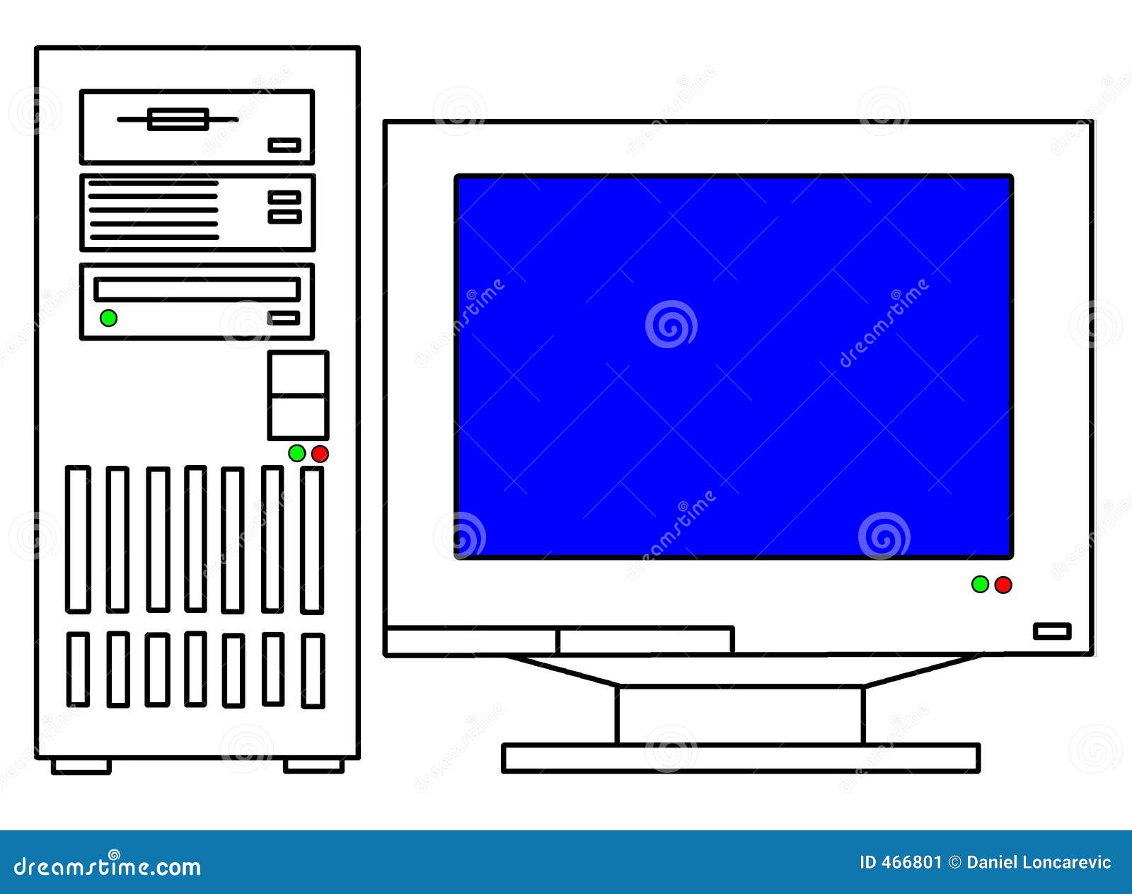 Computer illustration stock illustration. Illustration of square - 466801