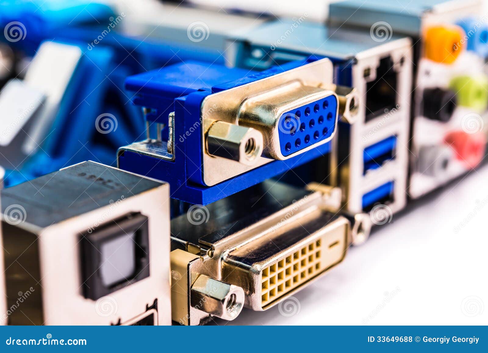Computer interfaces stock photo. Image of desktop, mainboard 33649688