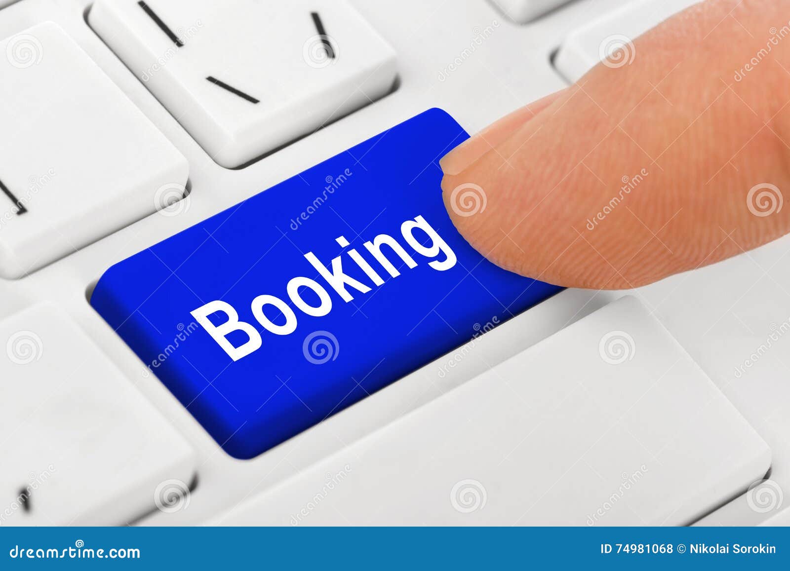 Computer Keyboard with Booking Key Stock Photo Image of flight