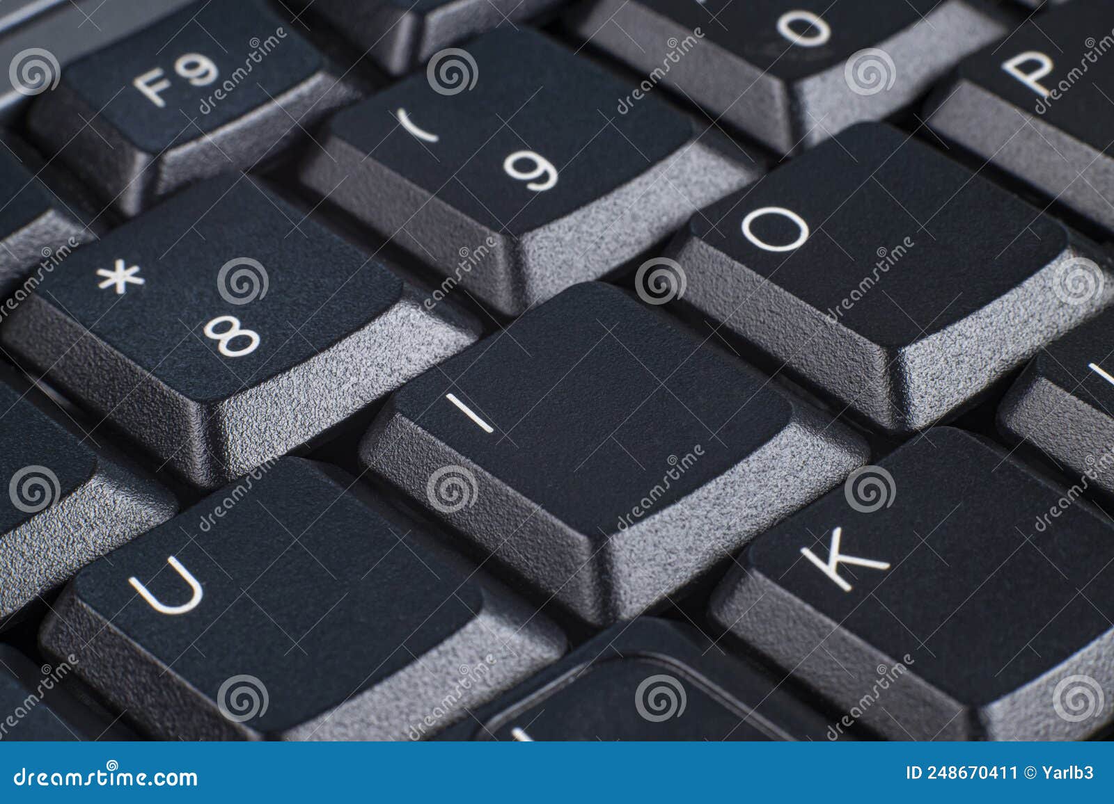 Computer Keyboard Buttons Close Up Stock Image Image of hand, laptop