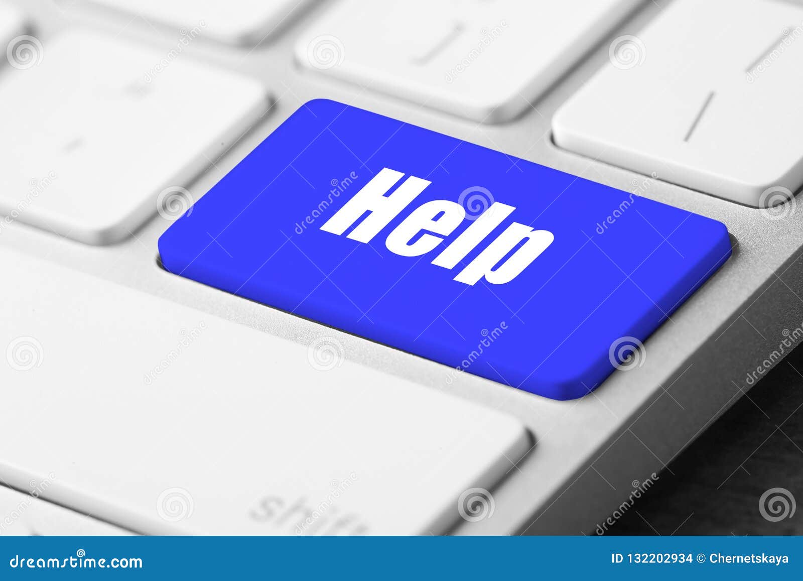 Keyboard Help Key Stock Image 259525