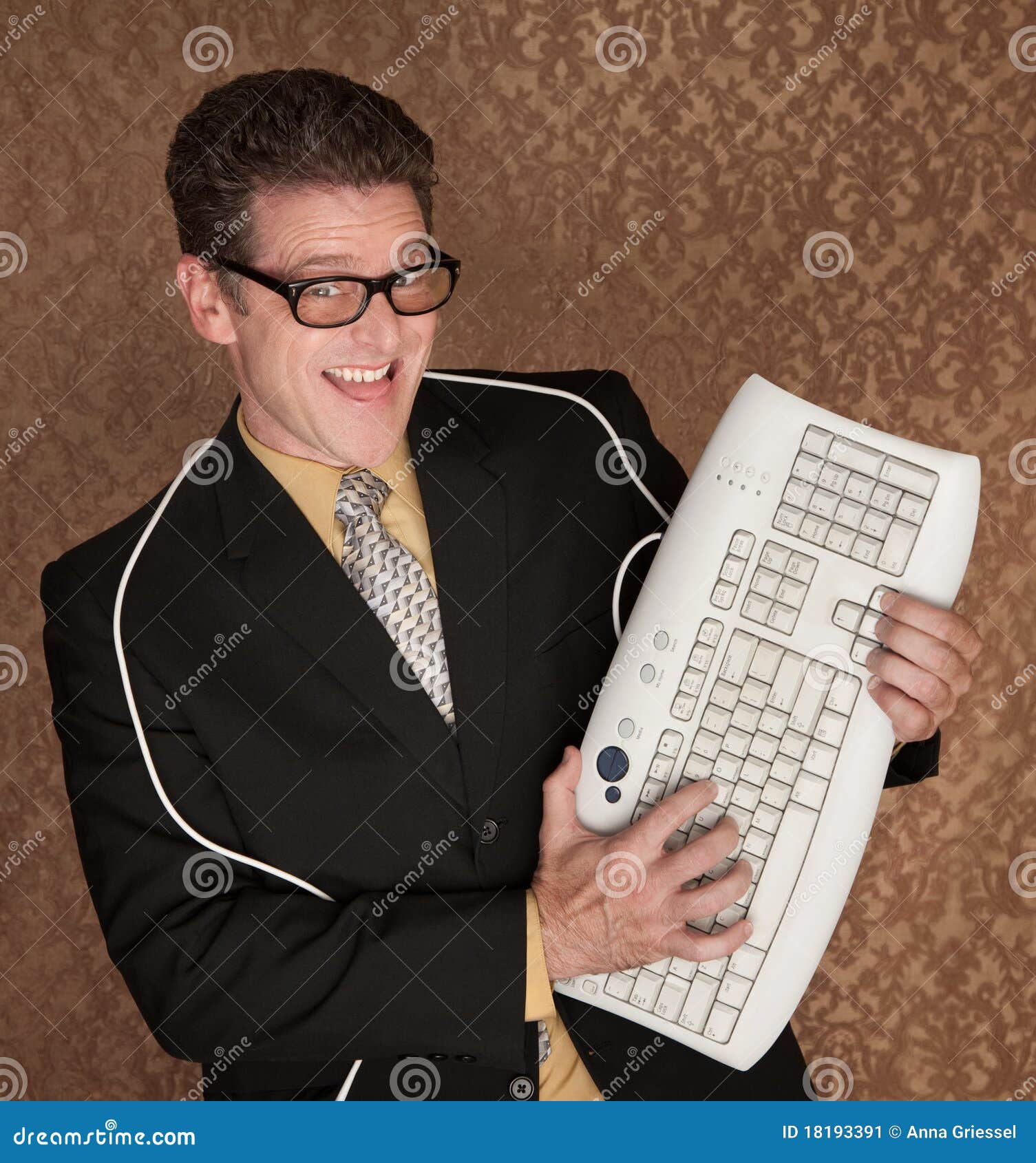 Computer Keyboard Hero stock image. Image of casual, boss 18193391