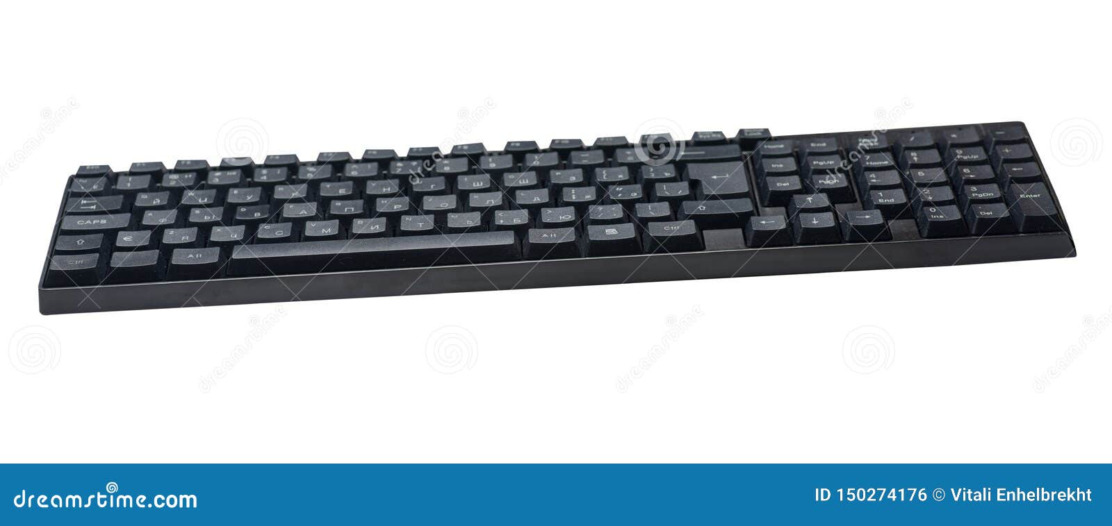 Computer Keyboard Isolated on White Background Stock Photo Image of
