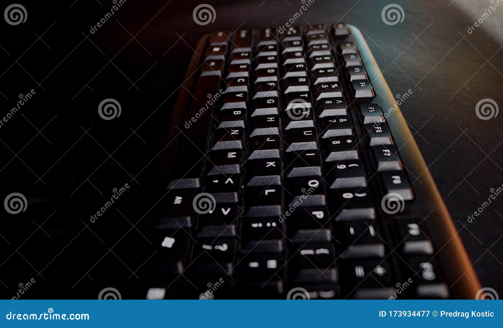 Black keyboard . stock image. Image of entire, computer 173934477