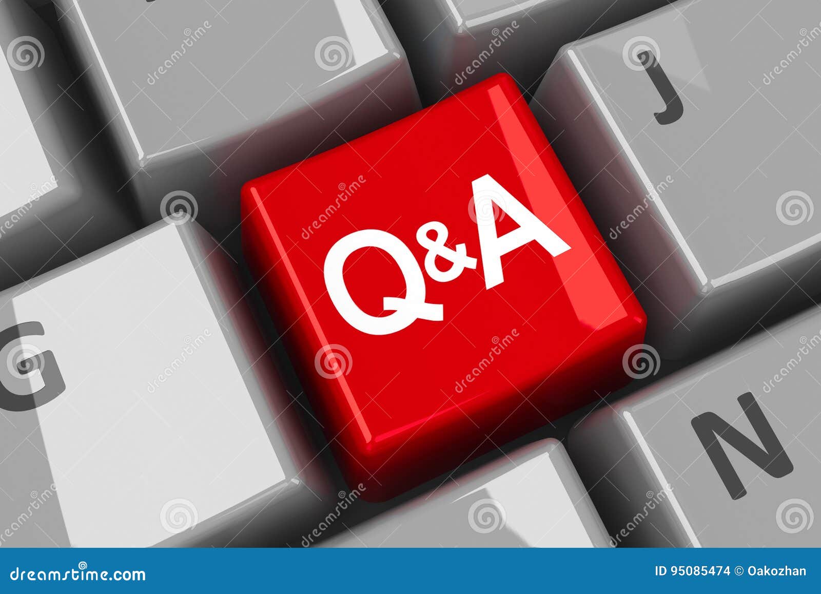 Keyboard With Questions Button Stock Photo 140364930