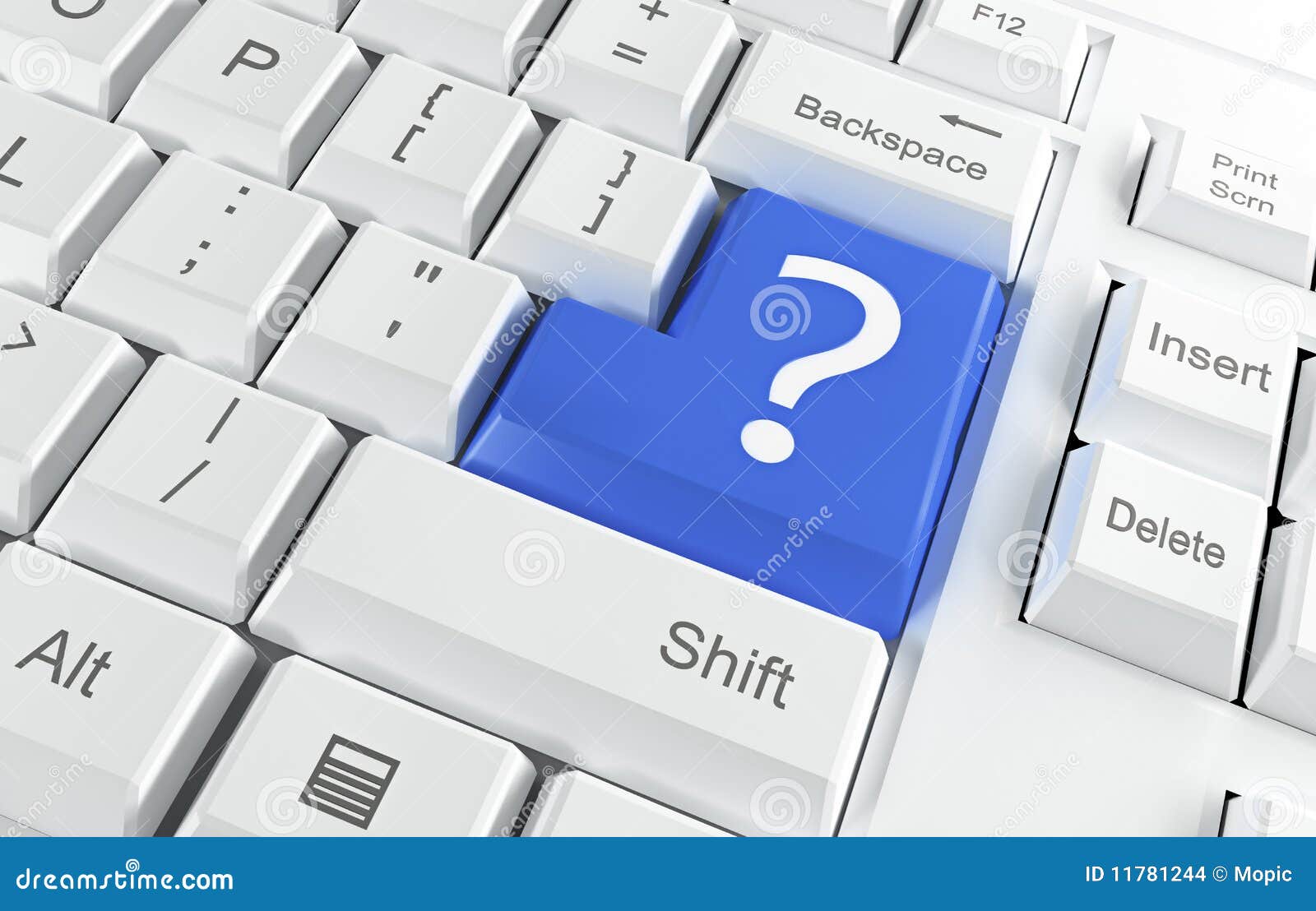 Computer Keyboard With A Question Mark Stock Illustration computer-keyboard-with-a-question-mark-stock-illustration