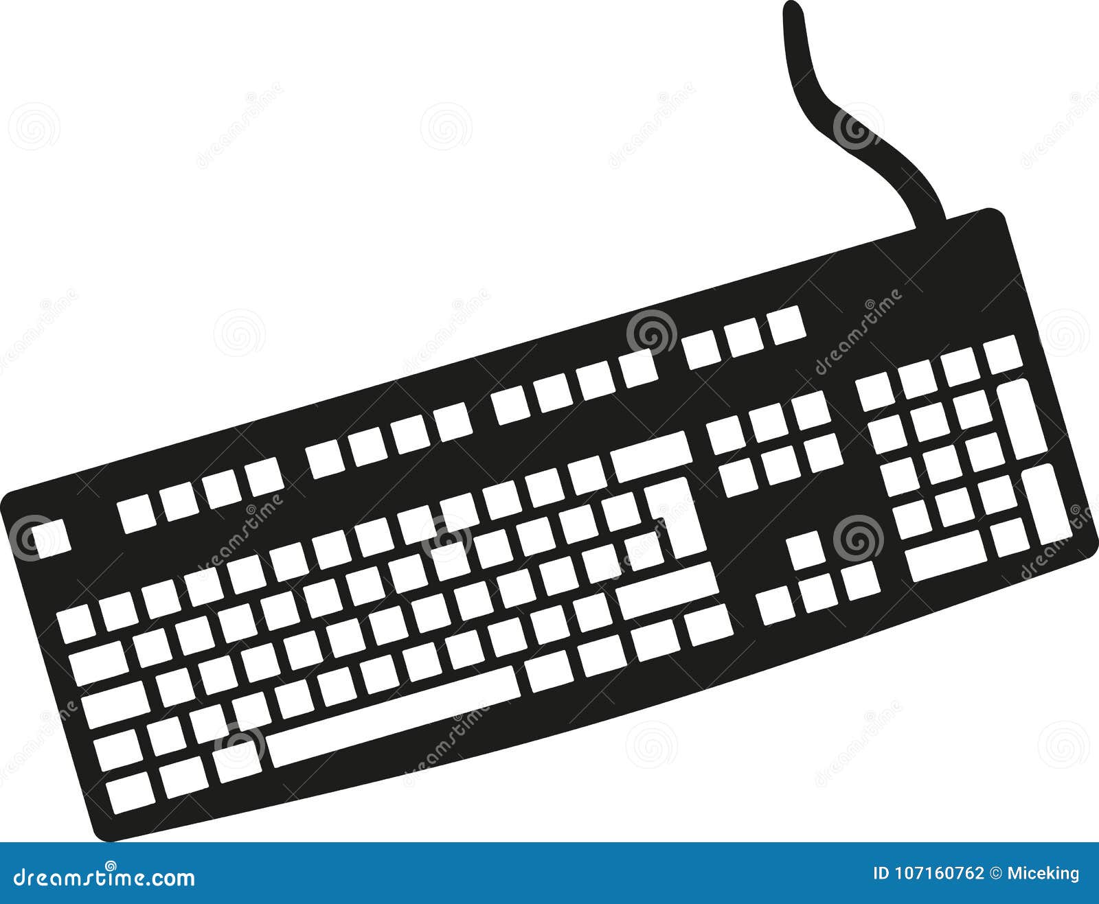 Computer Keyboard vector stock vector. Illustration of ...