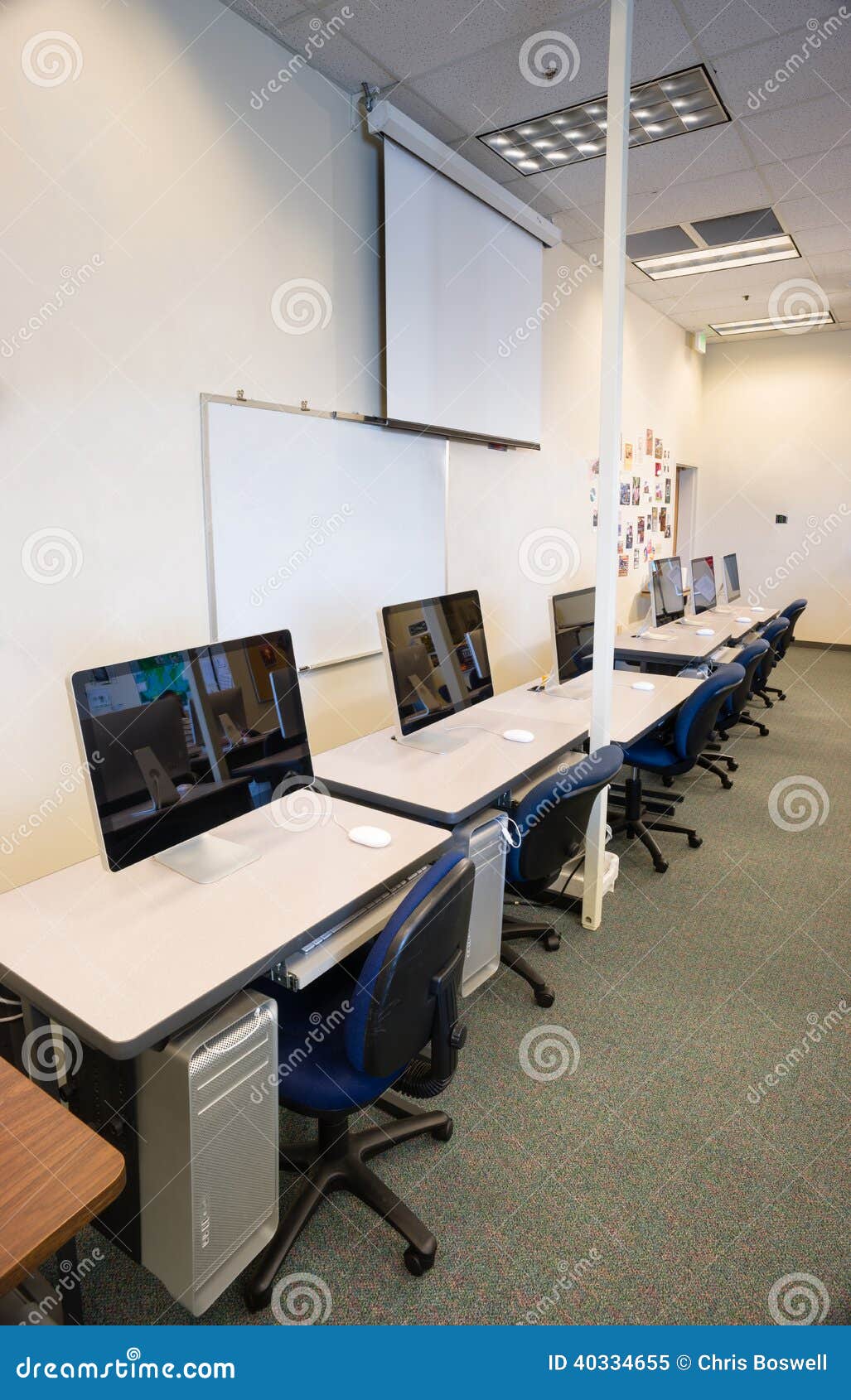 Computer Lab College Campus Lecture Hall Dry Erase Board Monitor