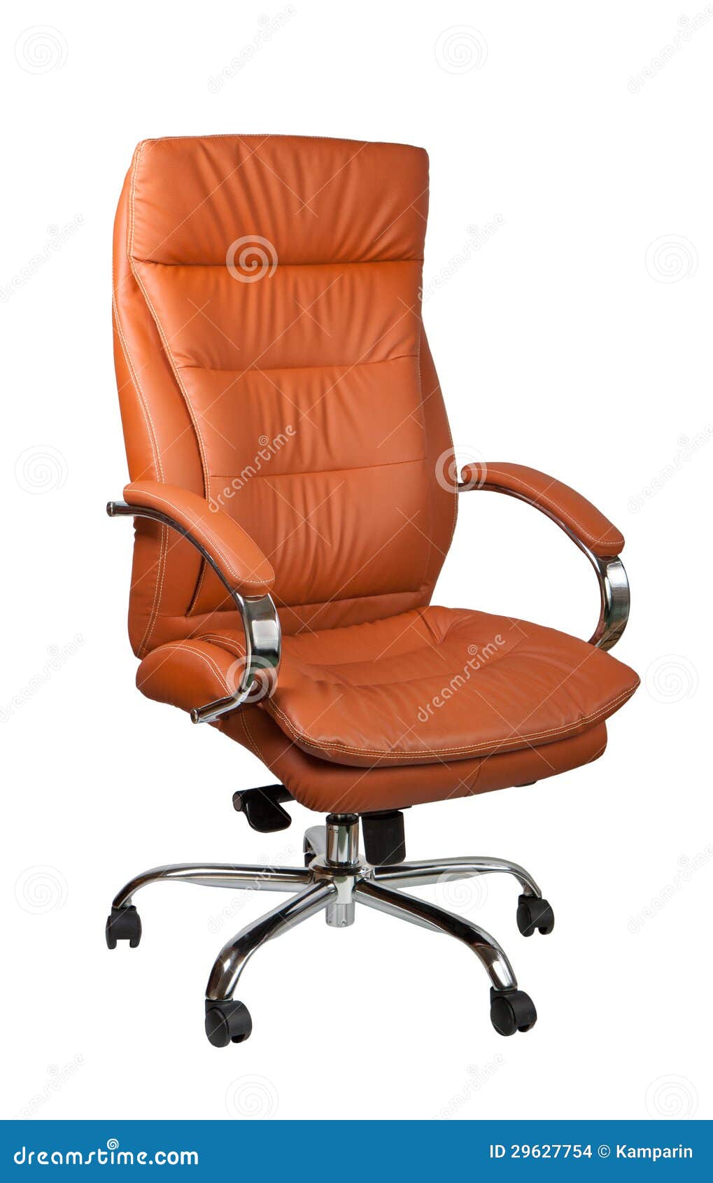 Computer leather chair stock photo. Image of furniture - 29627754
