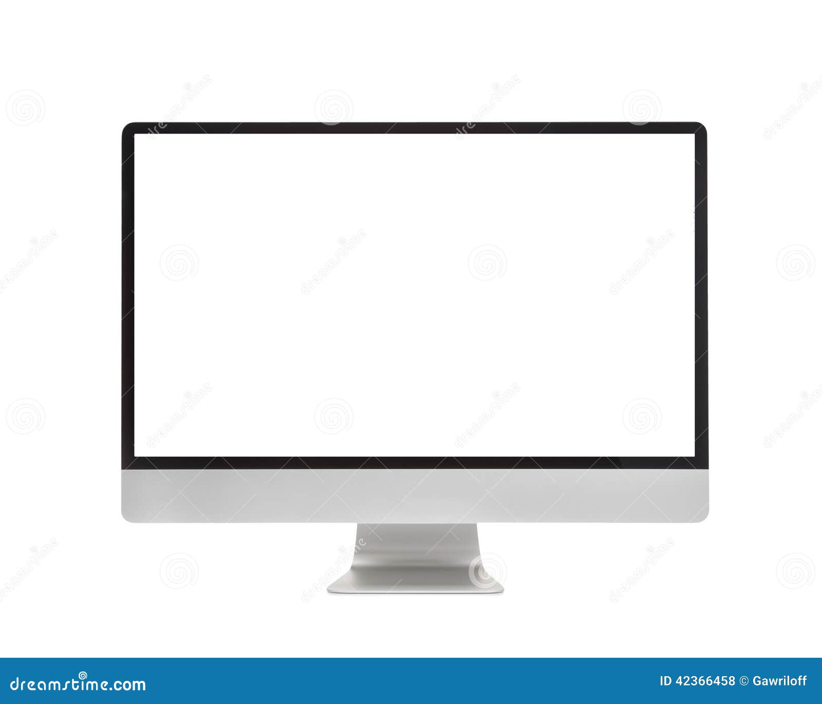 computer monitor, like mac with blank screen.