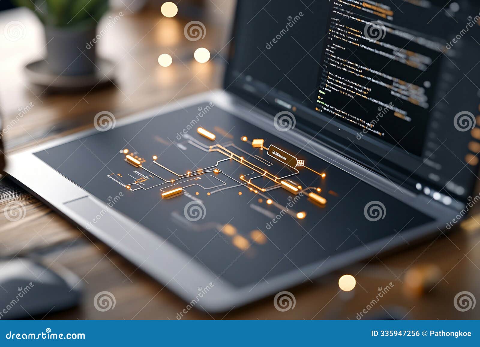 Computer Monitor with Programming Code. Code Computer Screen Stock ...