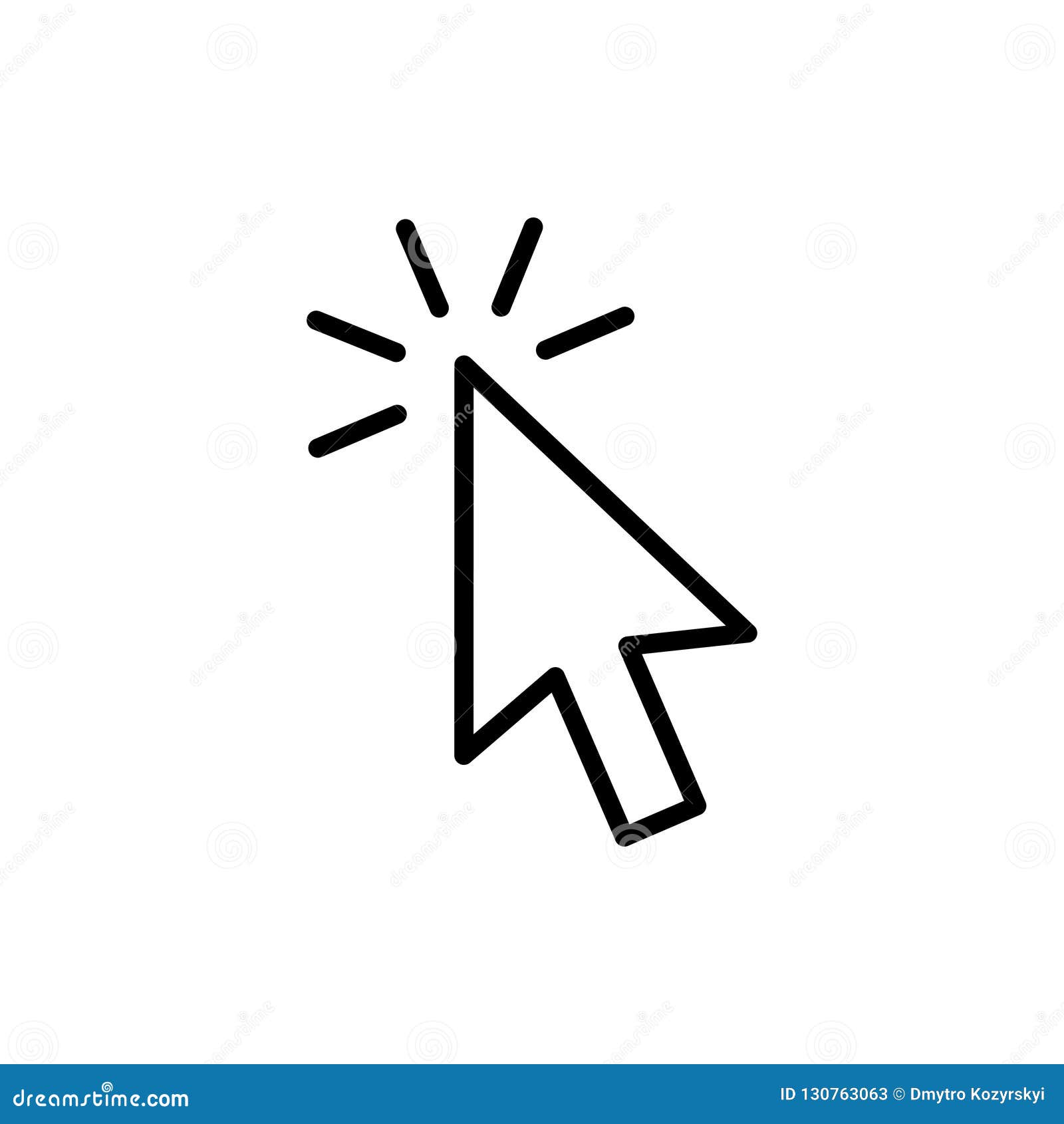 computer mouse click cursor gray arrow icons set and loading icons. cursor icon.  .