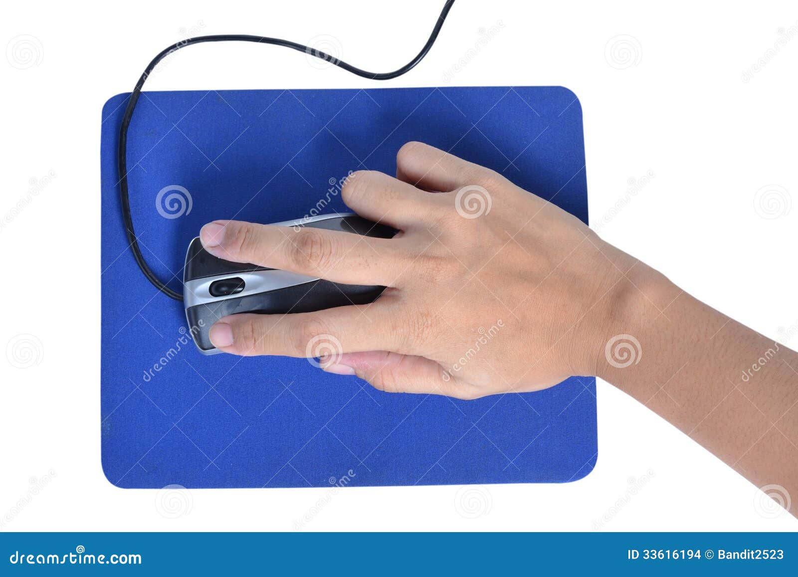Computer mouse in hand stock photo. Image of optical 33616194