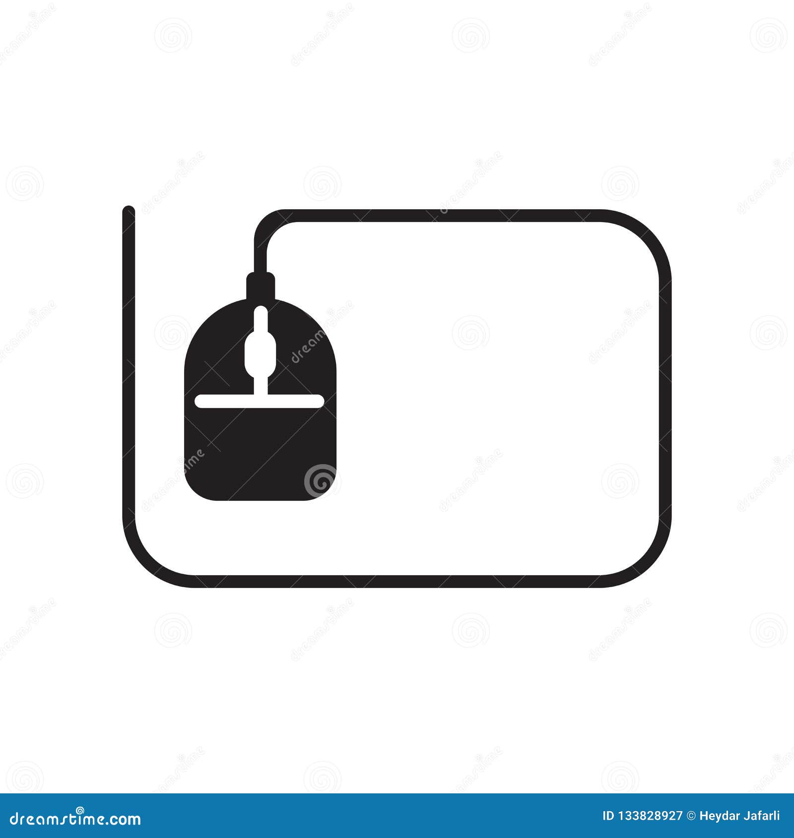 Computer Mouse Icon Vector Sign and Symbol Isolated on White Background