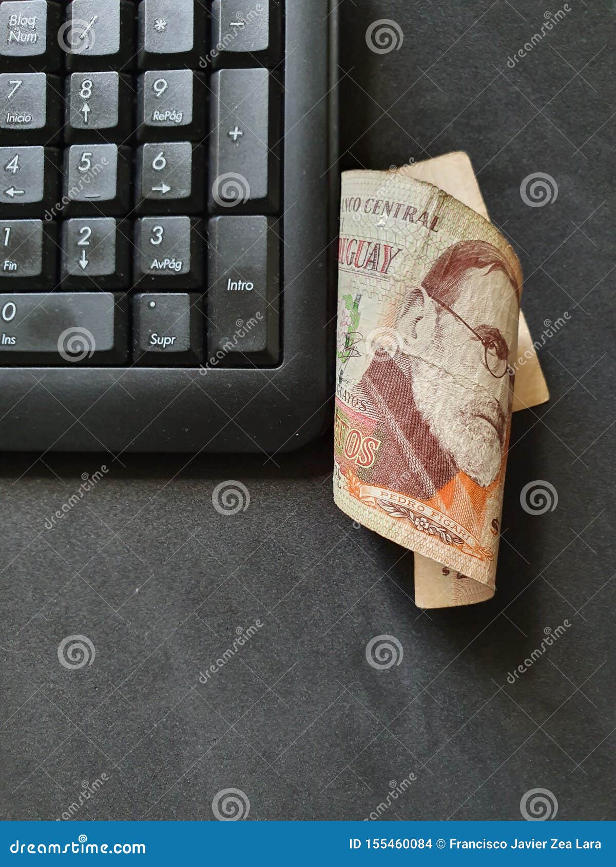 computer numeric keypad and uruguayan money