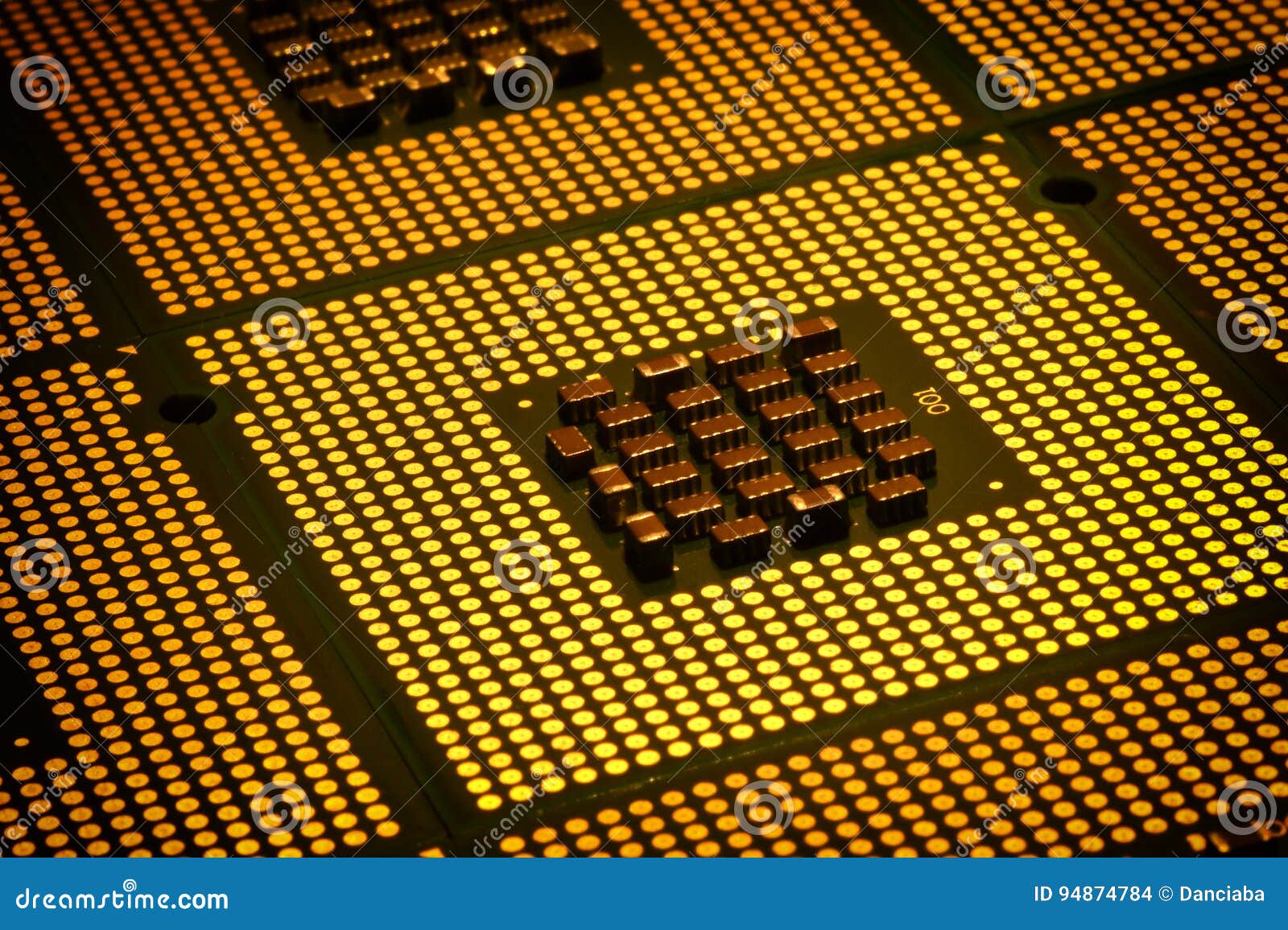 computer processors aligned as background