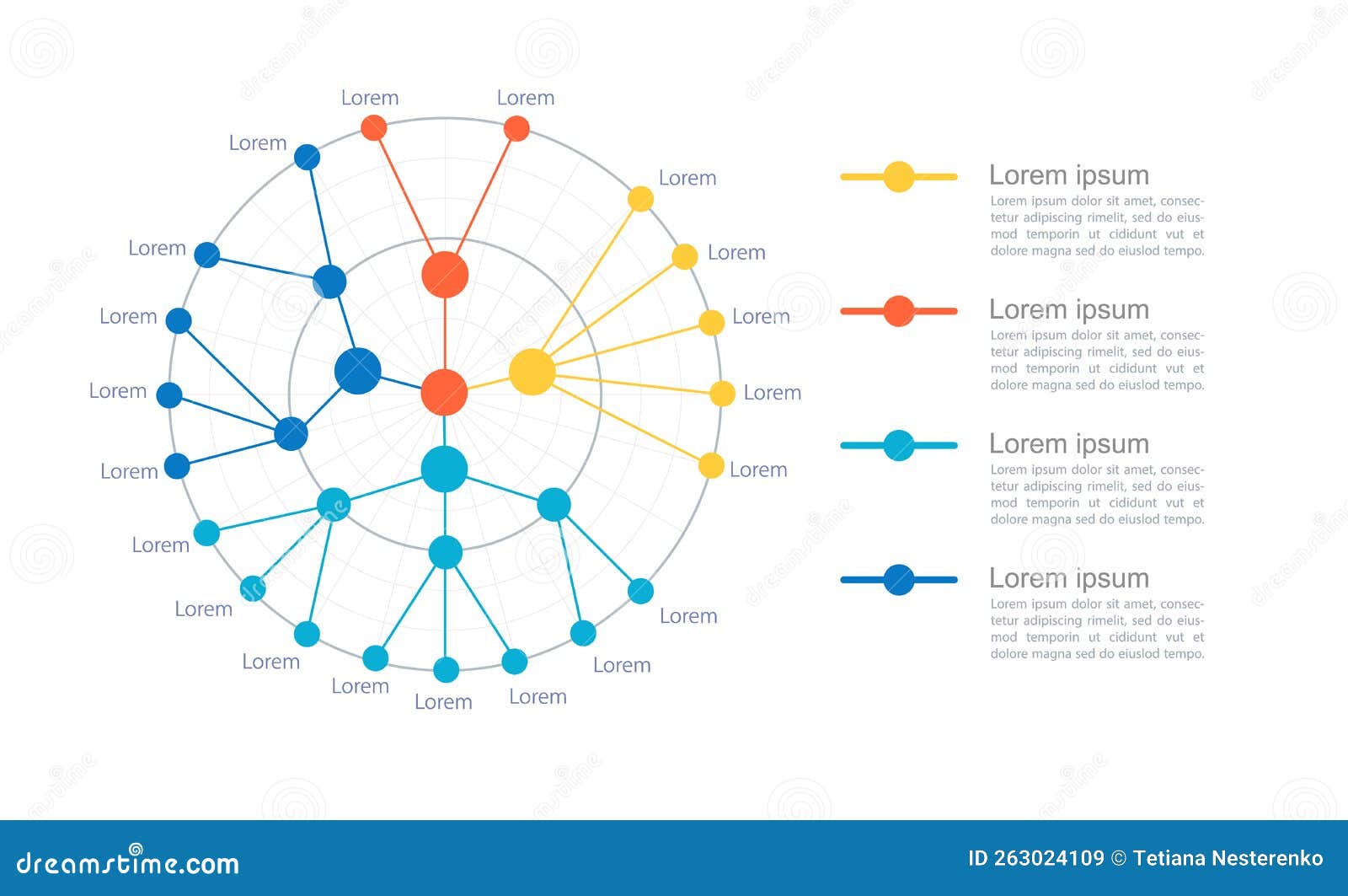 Computer Program Algorithm Infographic Circle Dot Chart Design Template ...