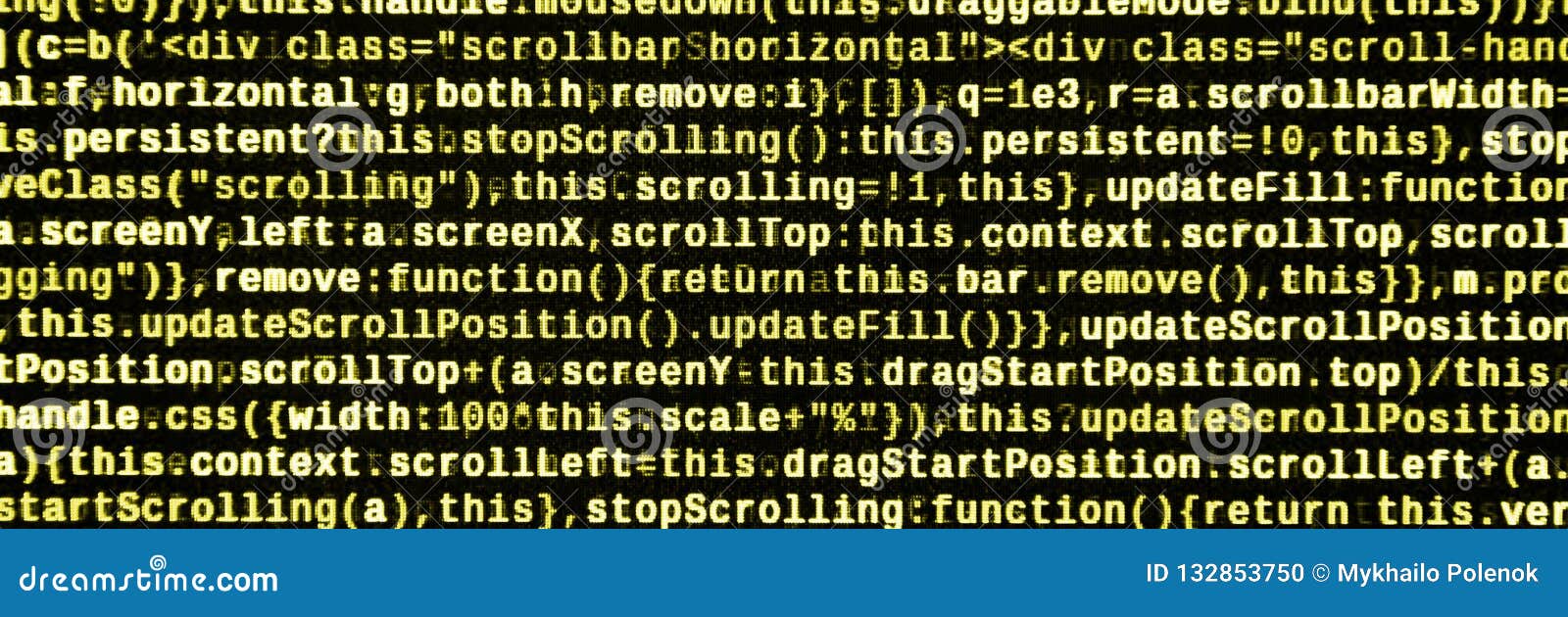 Computer Program Preview. Programming Code Typing Stock Illustration ...