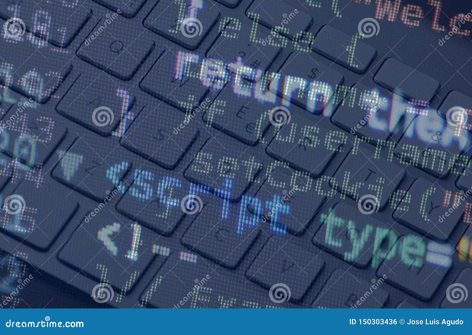 Computer and Programming Concept with the Image of Keyboard Next To