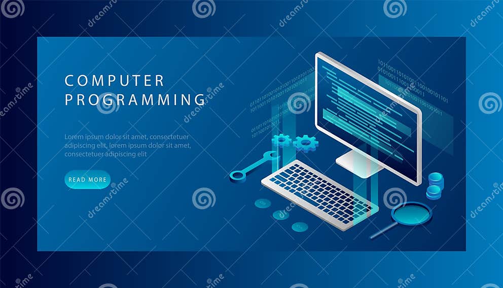 Computer Programming Concept. Software Development and Programming ...