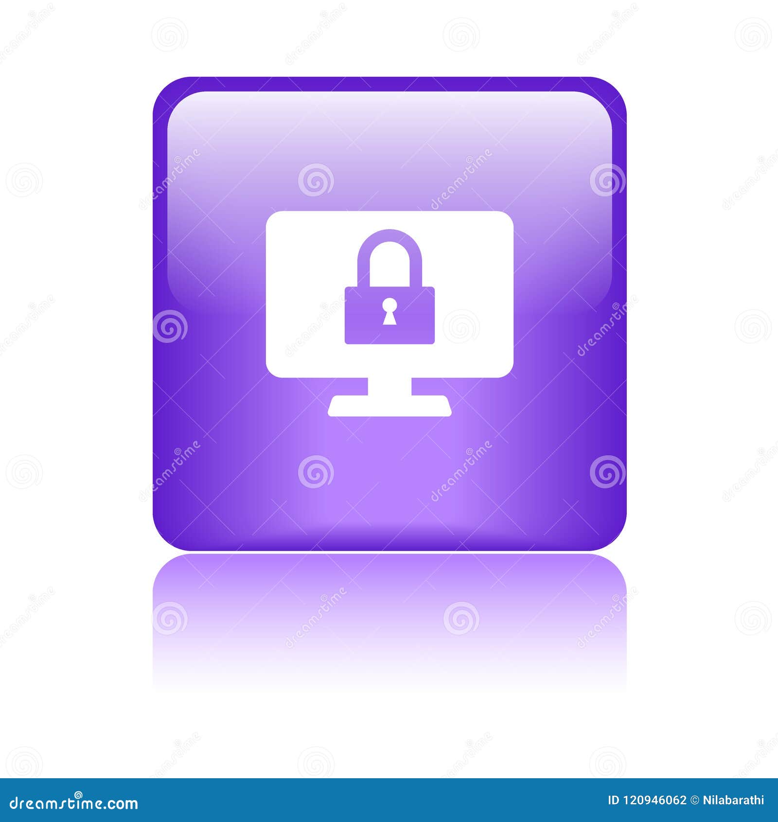 computer protection icon web button