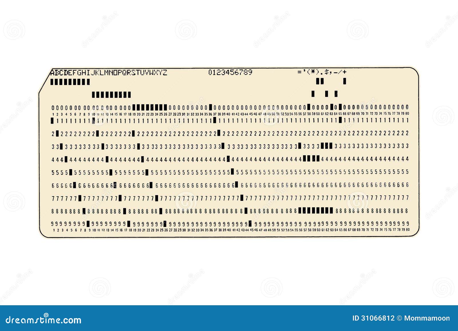 computer punch card