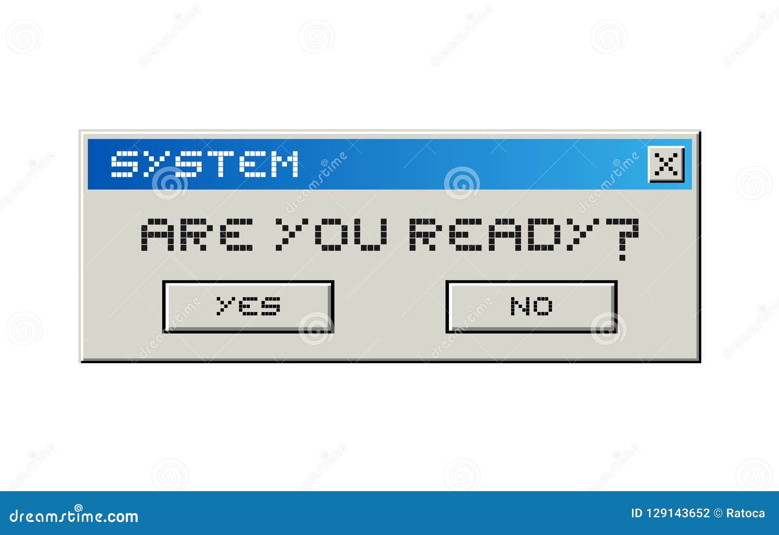 Computer Quest Notification Stock Vector Illustration of error