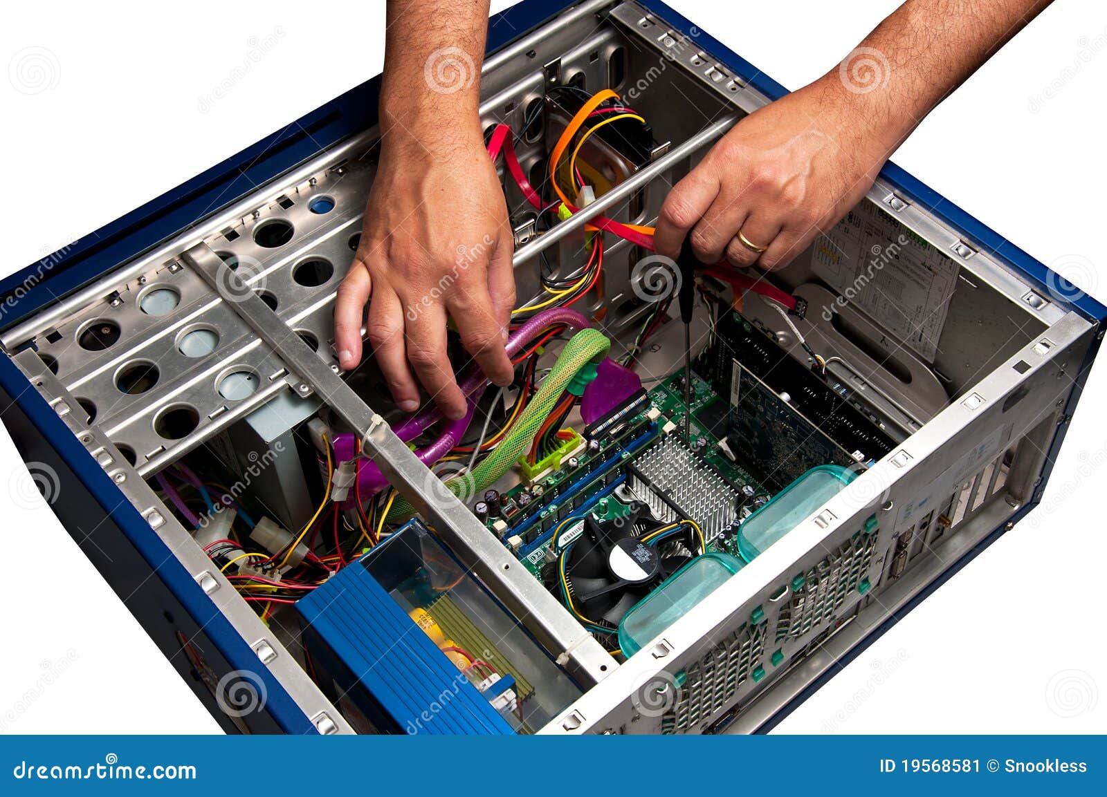 Computer Repair Service stock image. Image of equipment ...