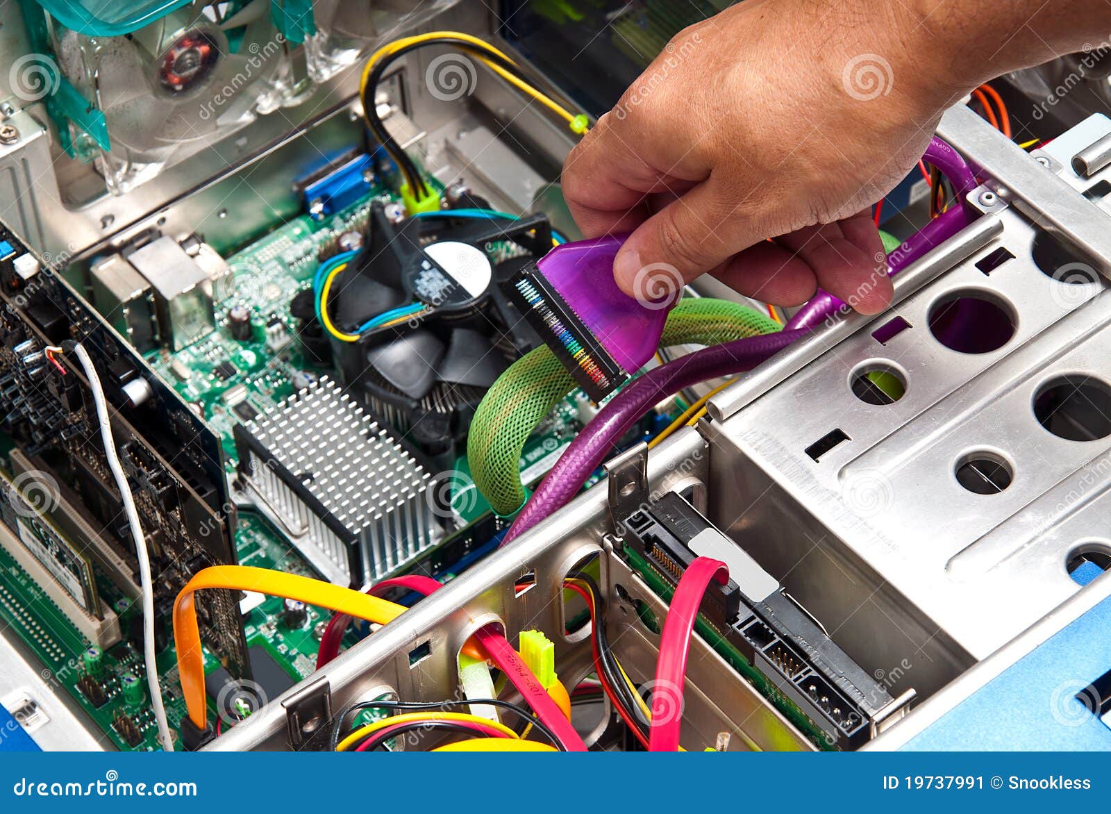 Computer Repair Or Upgrade Stock Image Image Of Cooler 19737991