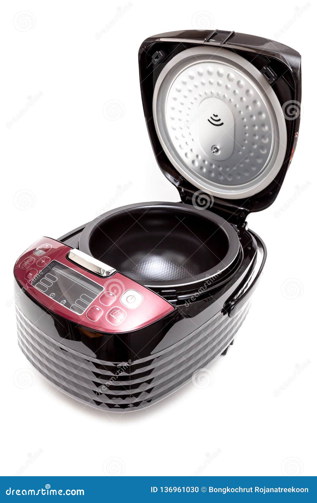 Computer rice cooker stock photo. Image of crock, kitchenware 136961030