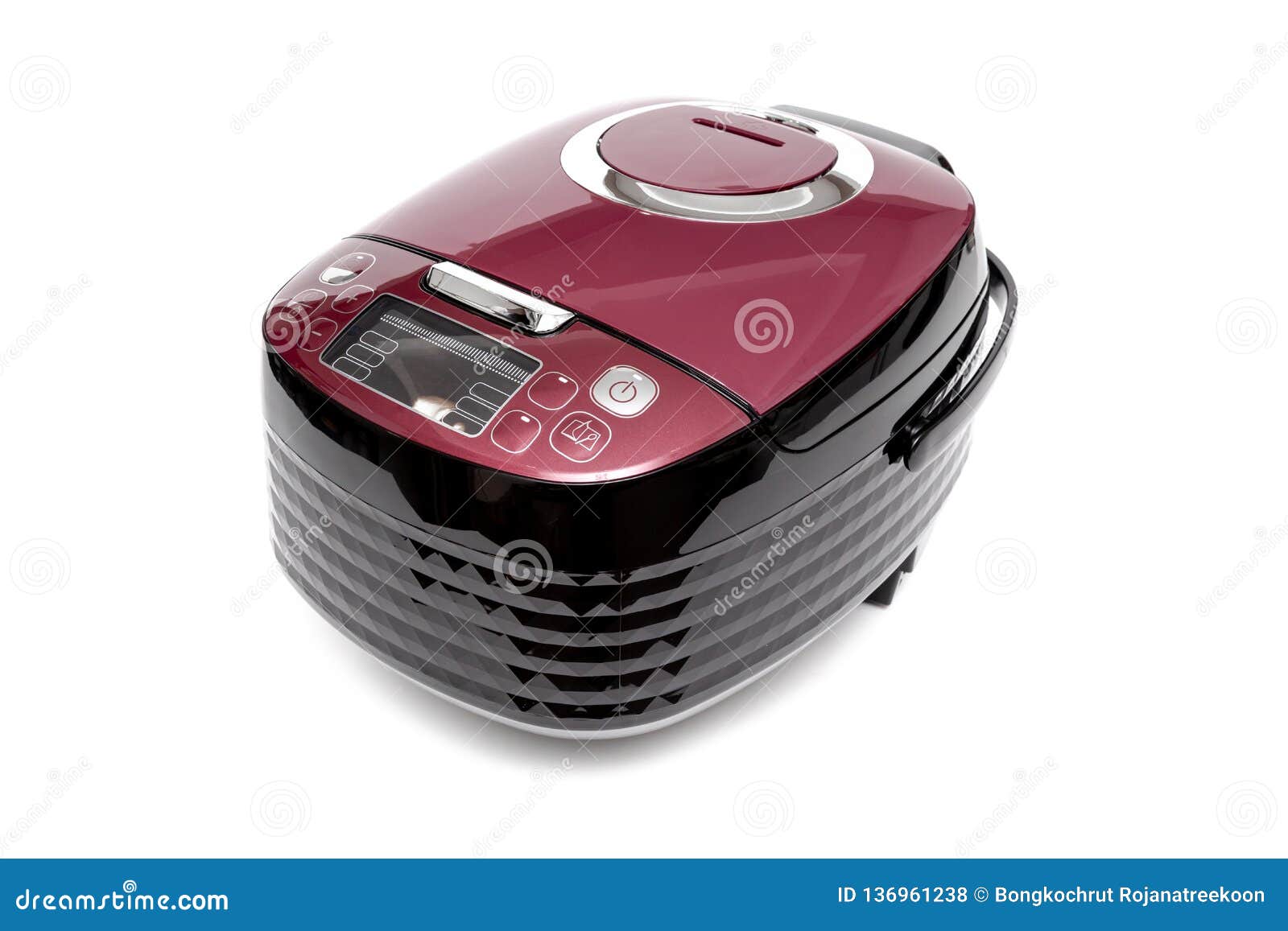 Computer rice cooker stock photo. Image of button, home 136961238