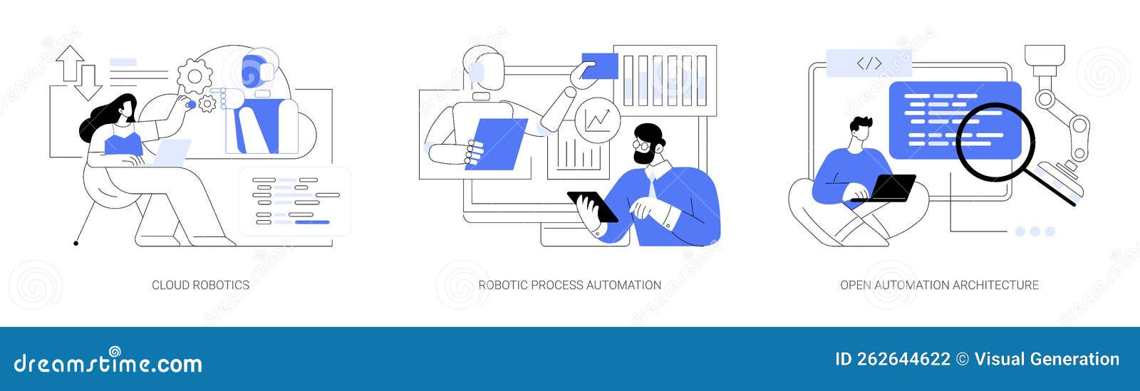 Computer Science Abstract Concept Vector Illustrations. Stock Vector ...
