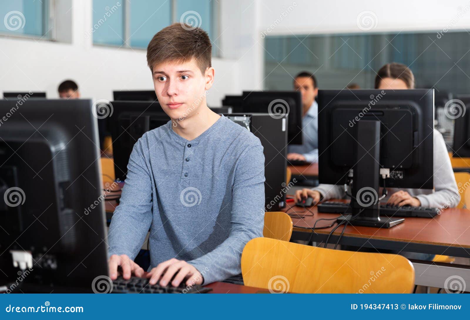 Computer Science Lesson In University Class Stock Image Image Of Computer Science Lesson In University Class Stock Image Image Of