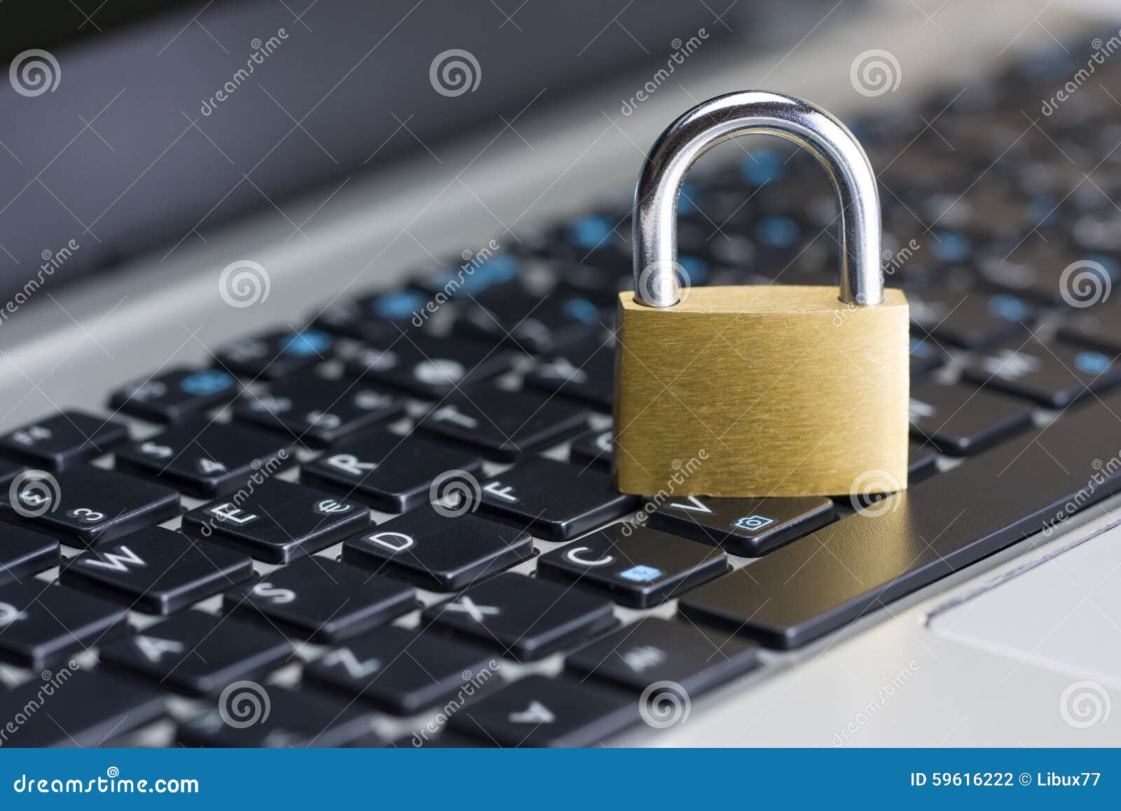 Computer Security Padlock Keyboard Stock Photo Image of computer