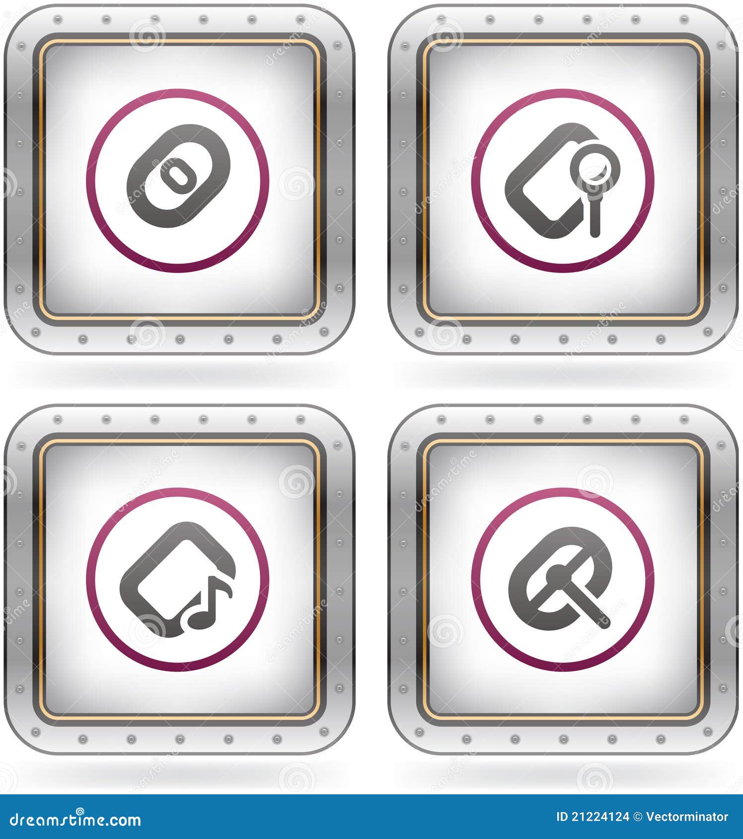 Computer Software And Hardware Icons Stock Vector - Illustration of icon, pink: 21224124