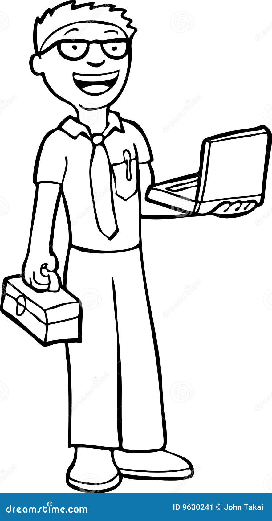 man fixing things clipart