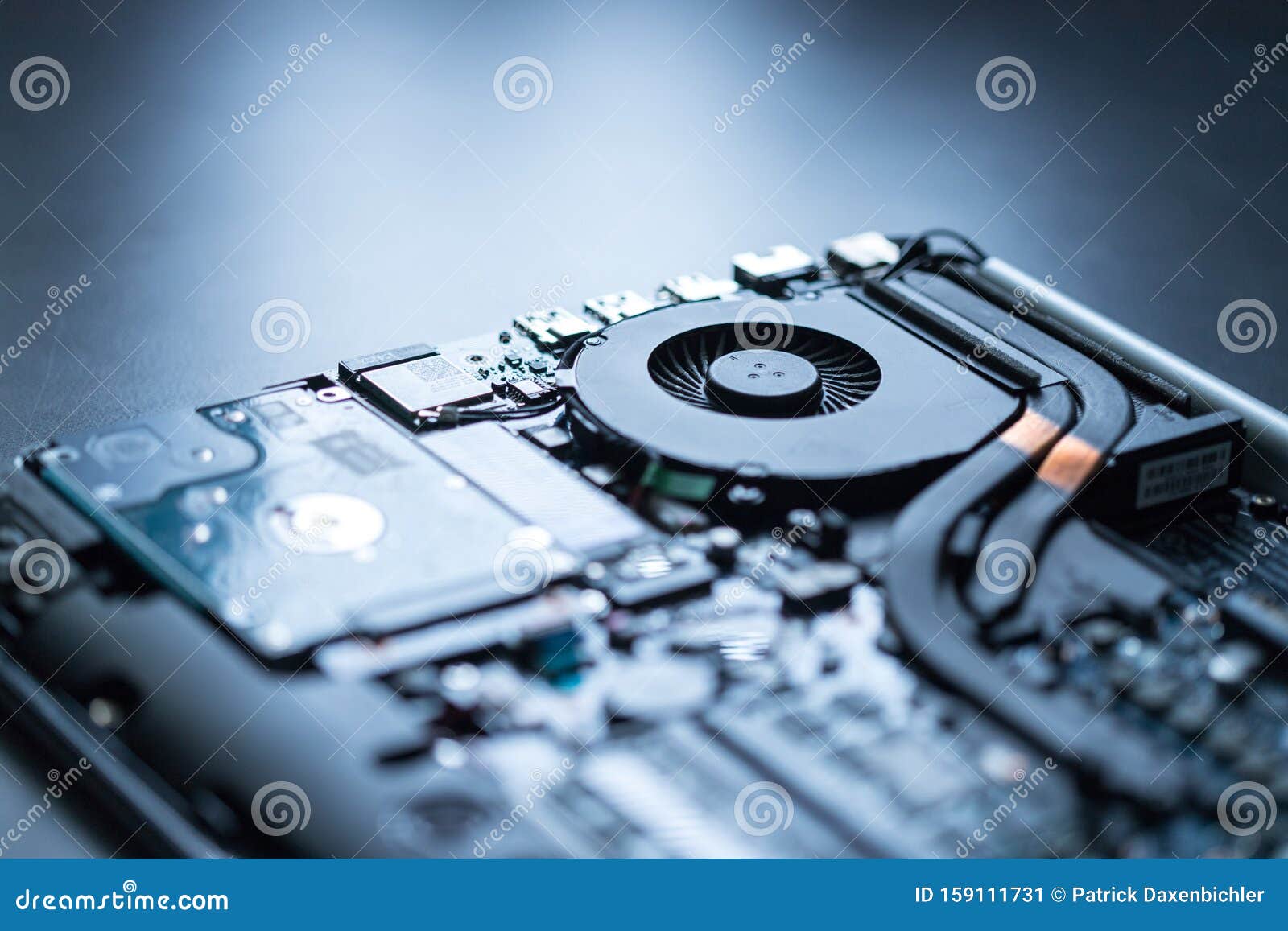 Computer Technology, Overclocking Close Up of a Cooling Fan on a