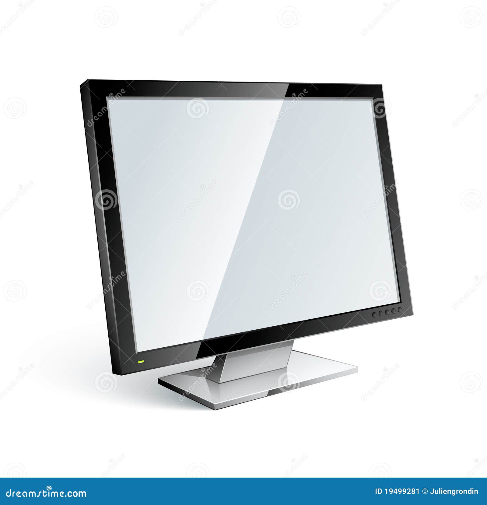 Computer or Television Screen Stock Vector Illustration of display
