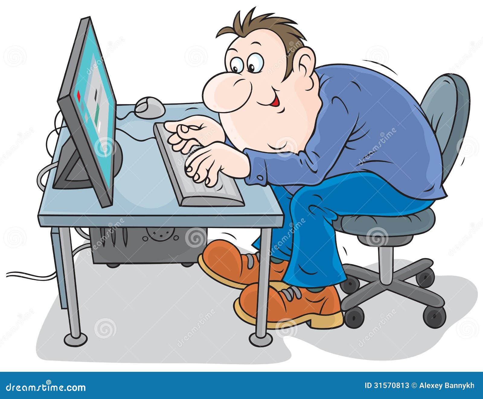 computer worker clipart - photo #4