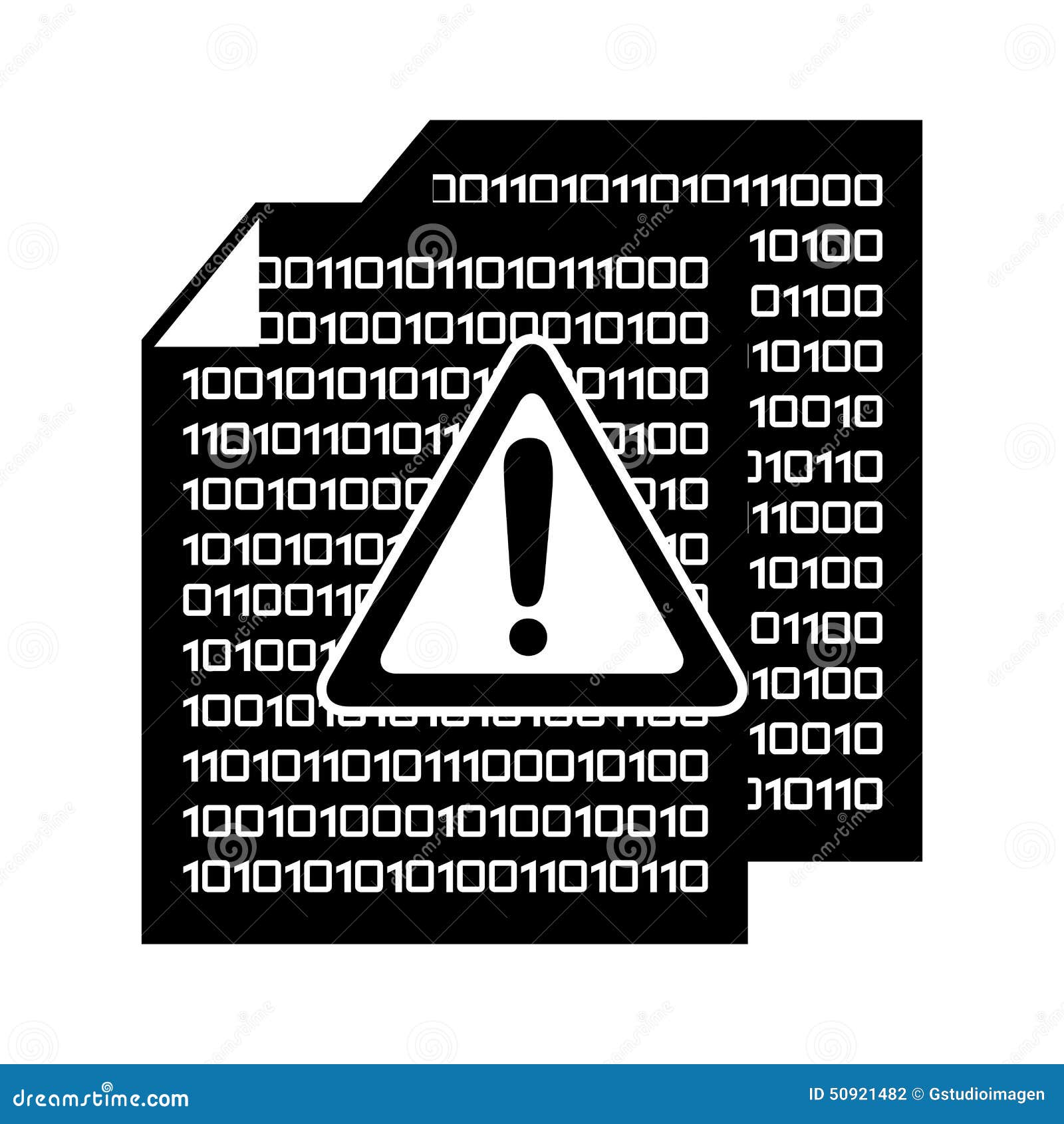 Computer virus stock vector. Illustration of numbers - 50921482