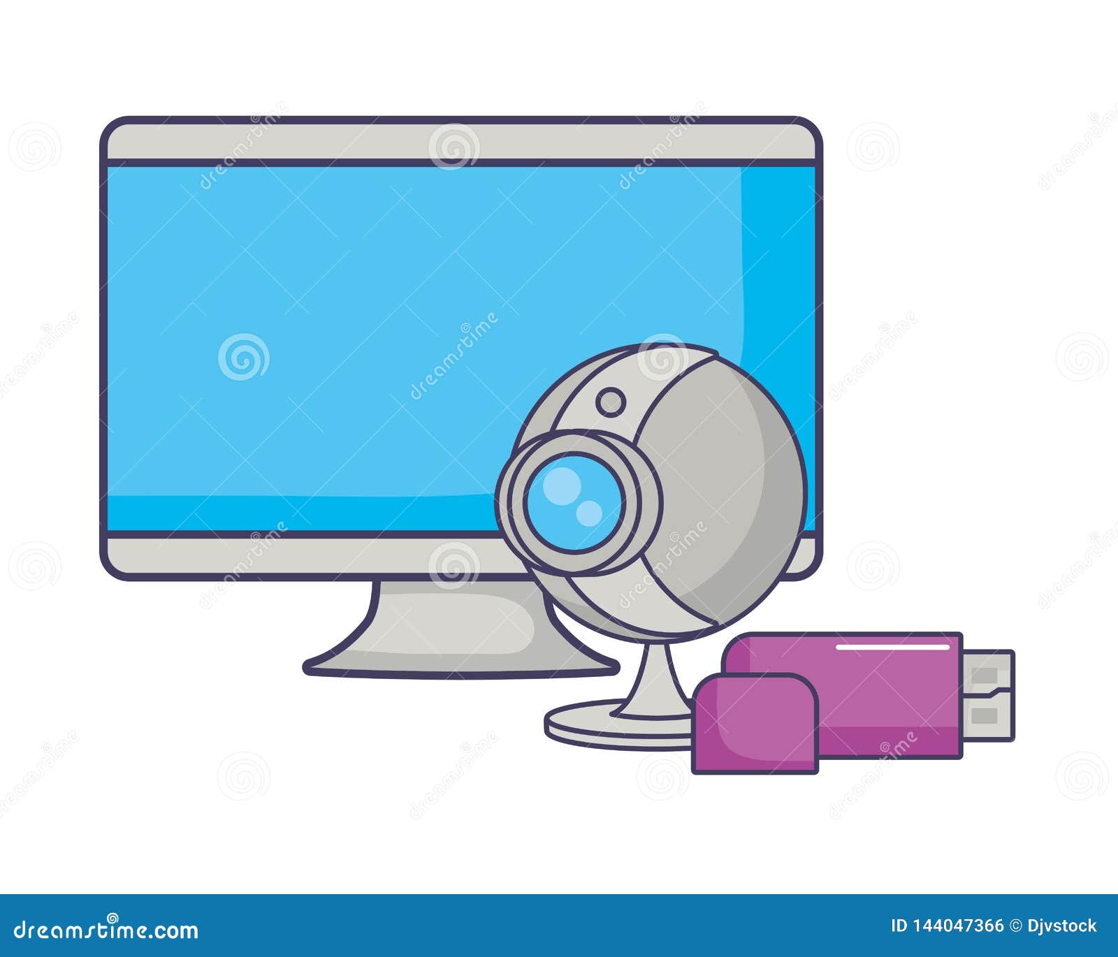 Computer cam Drive Flash Data Stock Illustration Illustration of