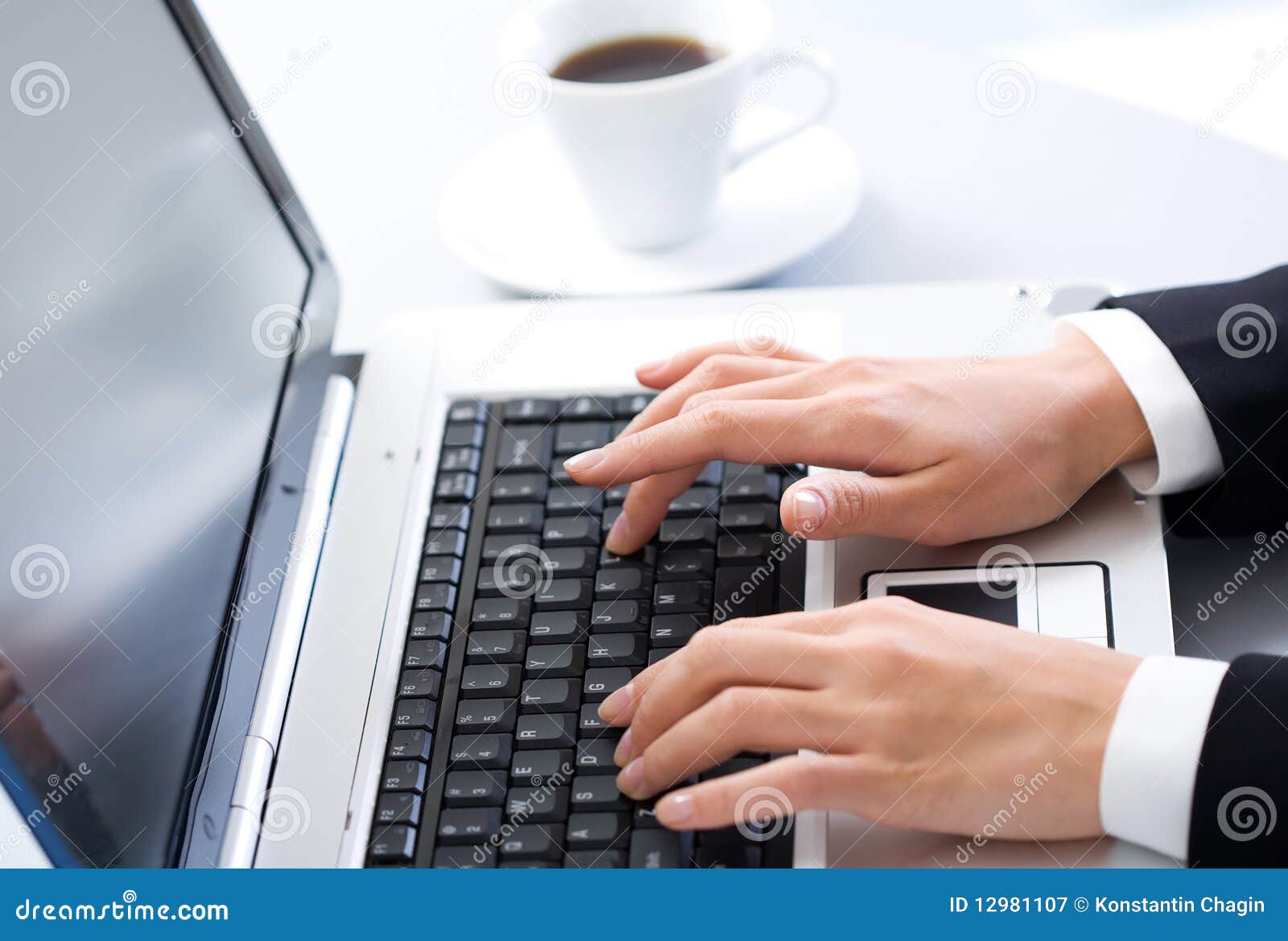 Computer work stock image. Image of keypad, contemporary - 12981107